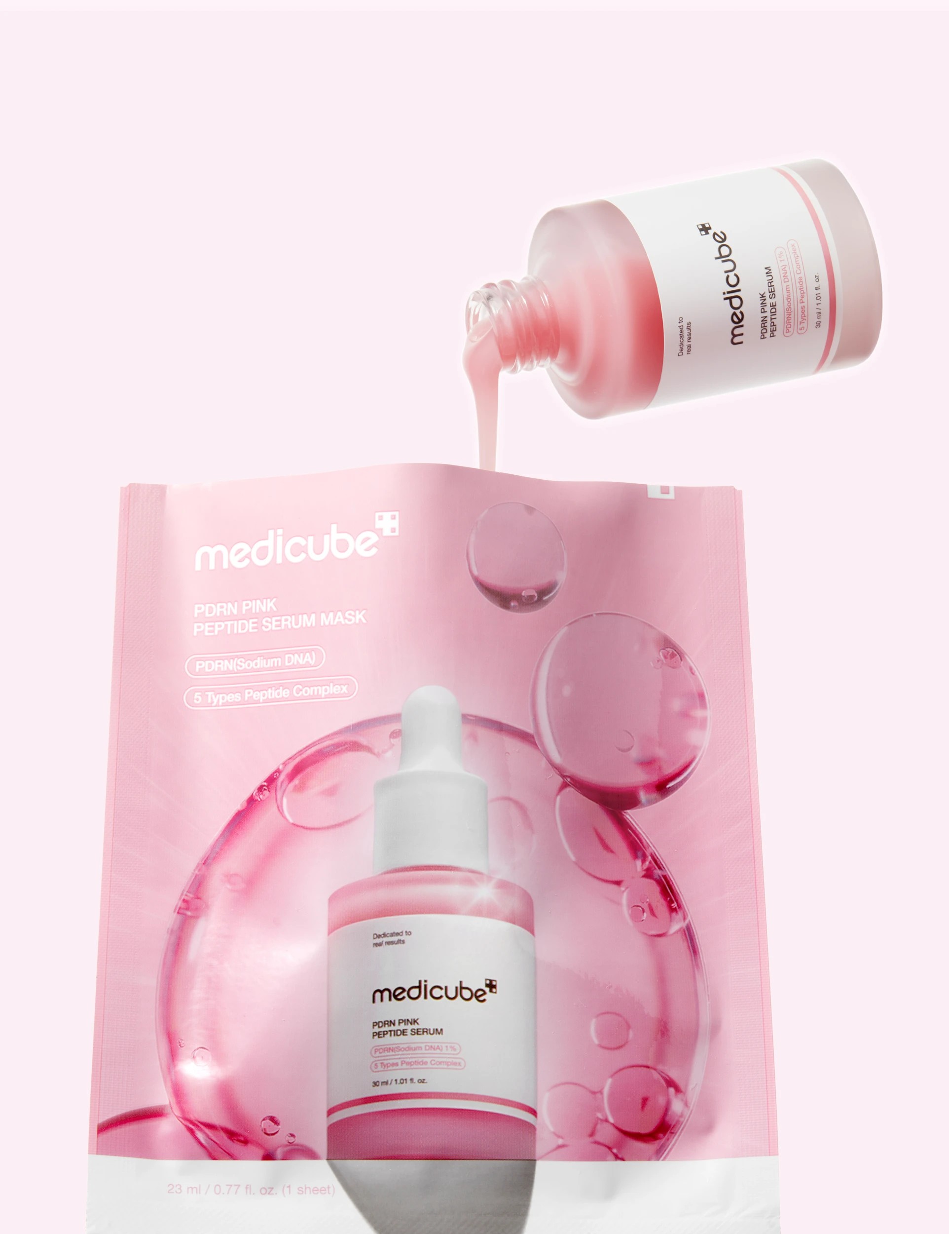 4 Medicube PDRN Pink Peptide Serum Mask 23ml, 4 of 4