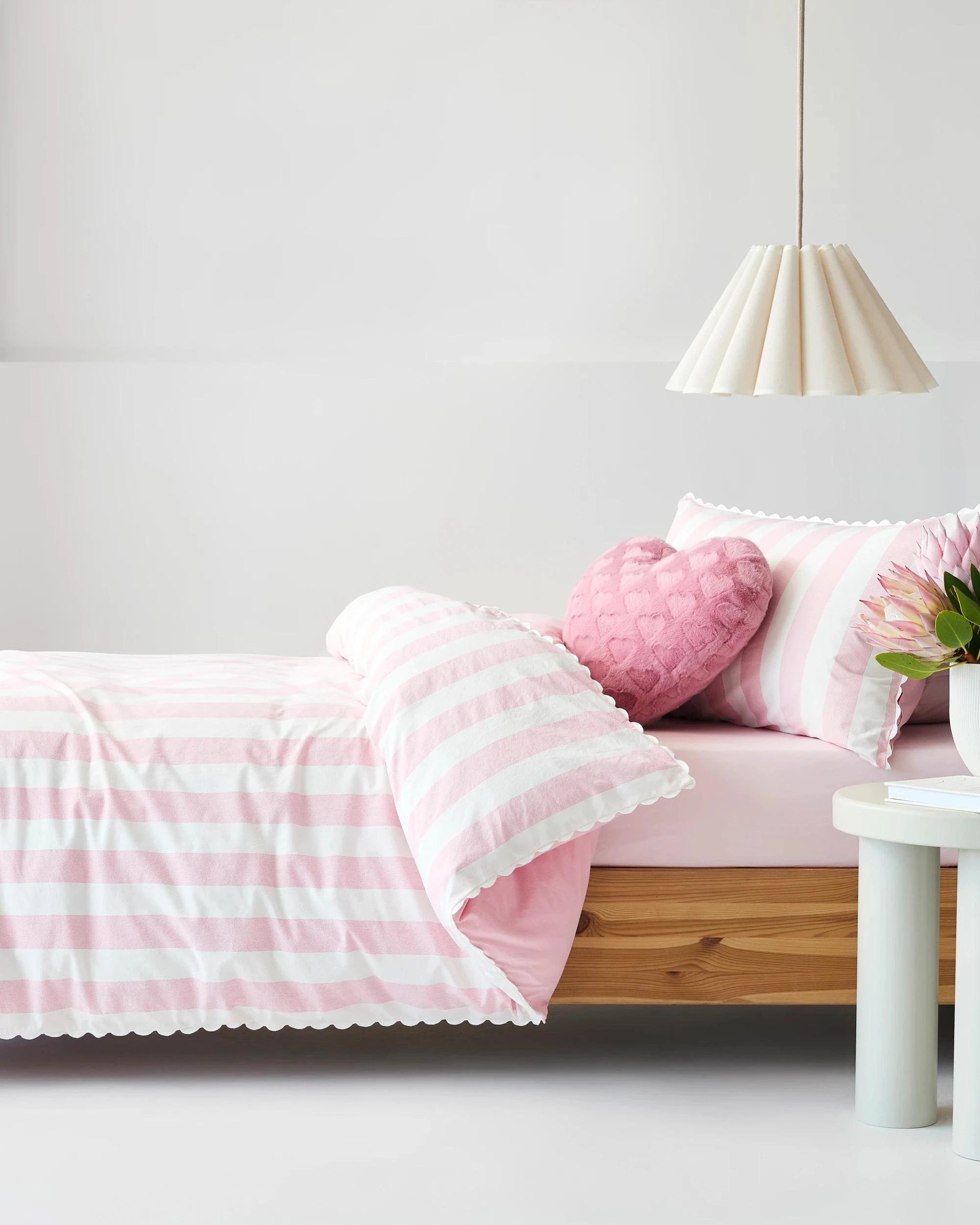 1 Target Nova Stonewash Stripe Quilt Cover Set - Queen Bed - Pink, 1 of 6