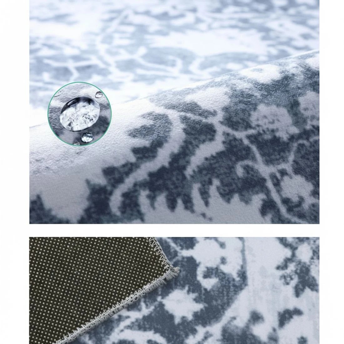 5 Artiss Floor Rug 160x230 Mat Carpet Short Pile Fafi - Blue, 5 of 6