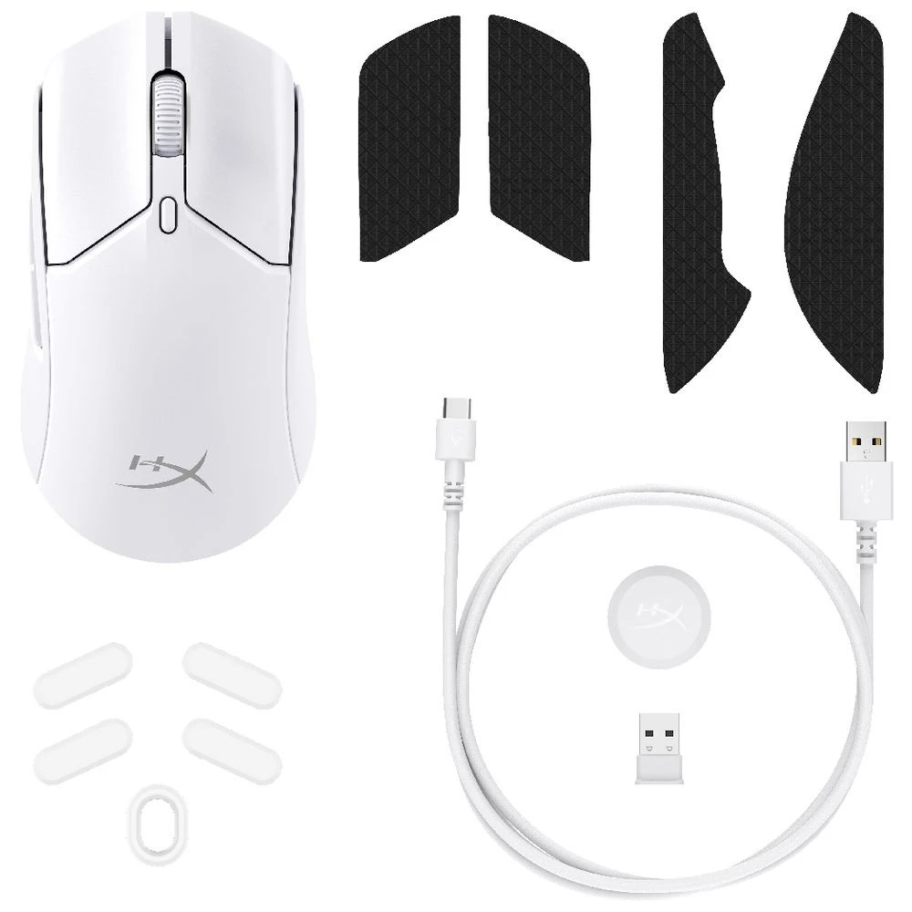 7 HyperX Pulsefire Haste 2 Wireless Gaming Mouse White, 7 of 10