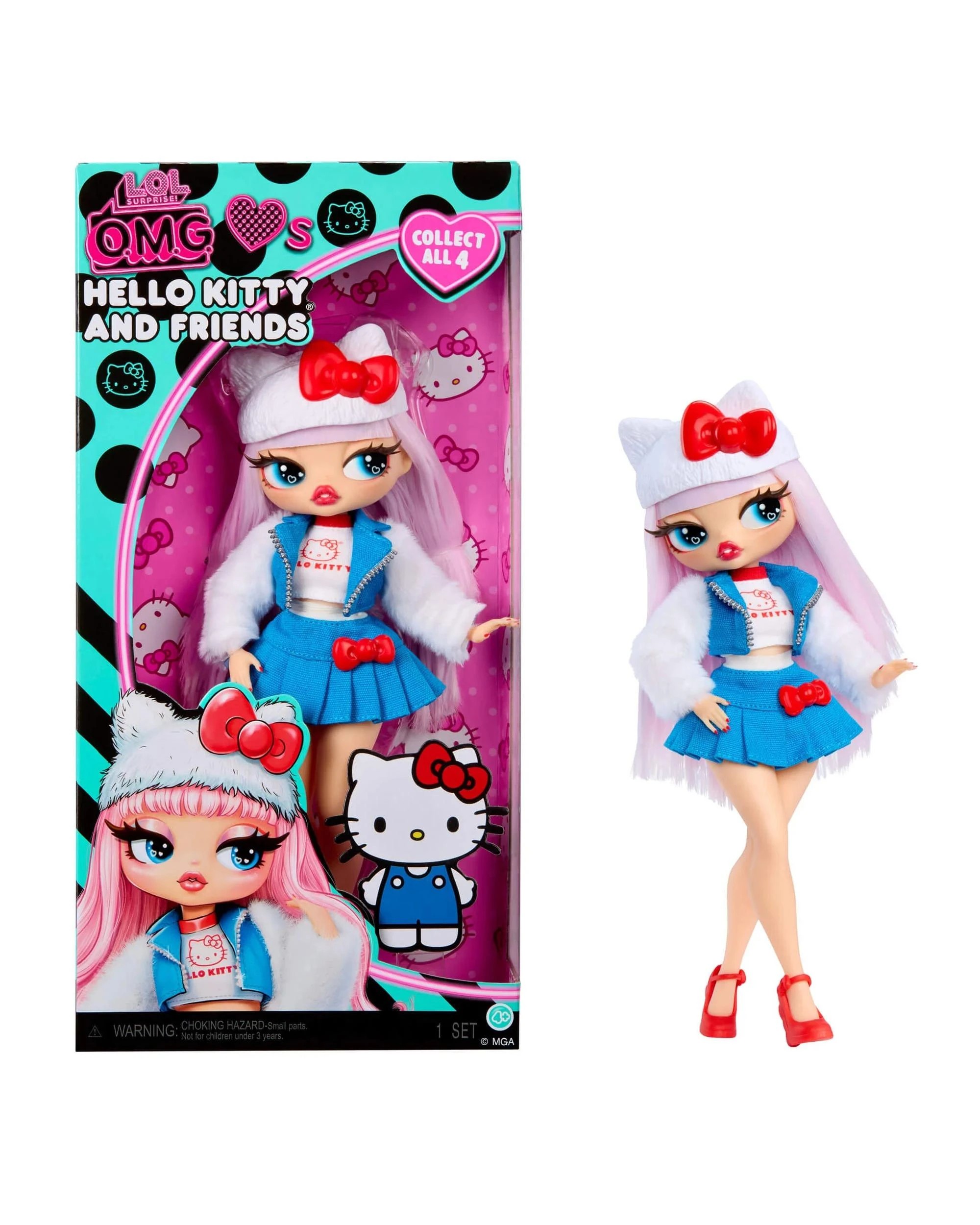 1 L.O.L. Surprise! O.M.G. Loves Sanrio Hello Kitty and Friends Hello Kitty Doll, 1 of 3