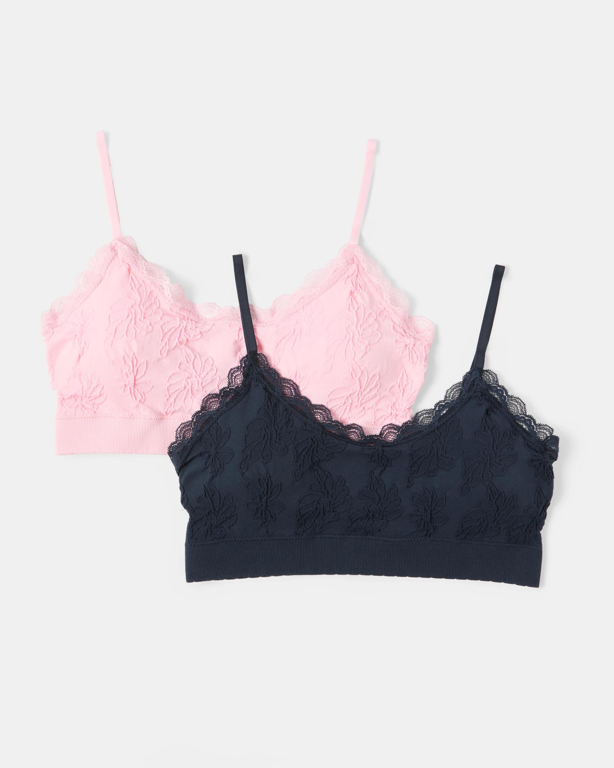 1 2 Pack Wirefree Seamfree Floral Crop Nb Pl