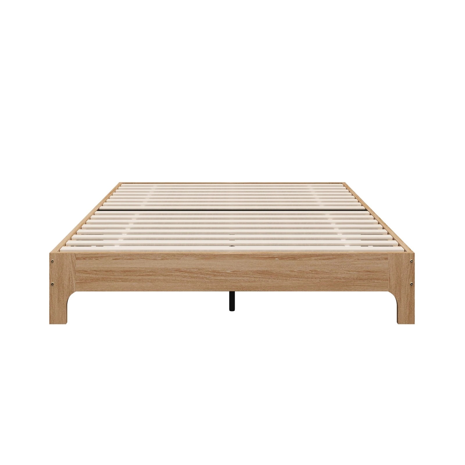 6 Oikiture Bed Frame Wooden Mattress Base Platform Beds - Queen Bed - Natural, 6 of 9