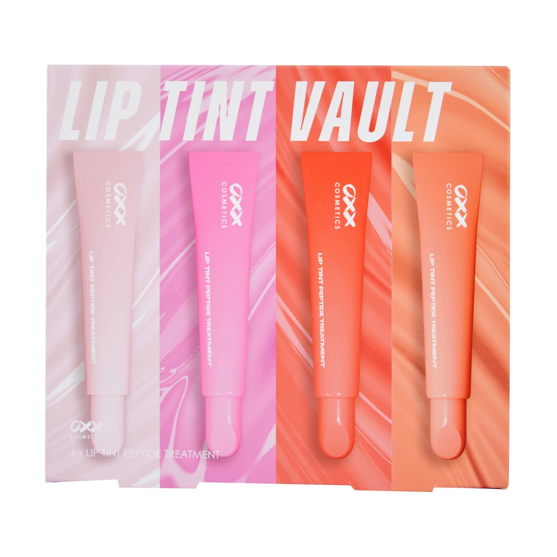 1 OXX Cosmetics 4 Piece Lip Tint Vault - Peptide, 1 of 5