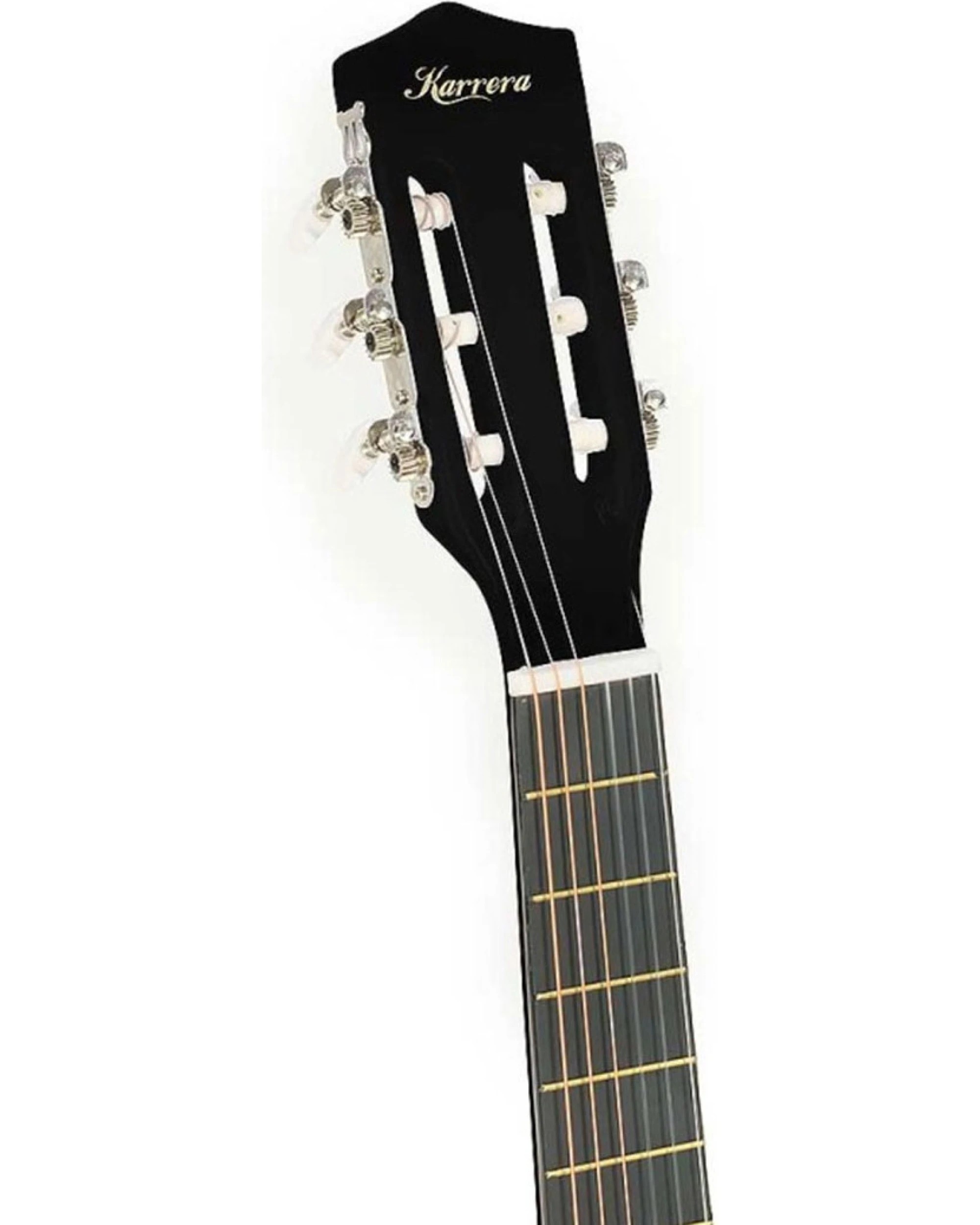 4 Karrera Childrens Acoustic Cutaway Wooden Strings Guitar Ideal Kids Gift Half Size Musical Instrument, 4 of 5