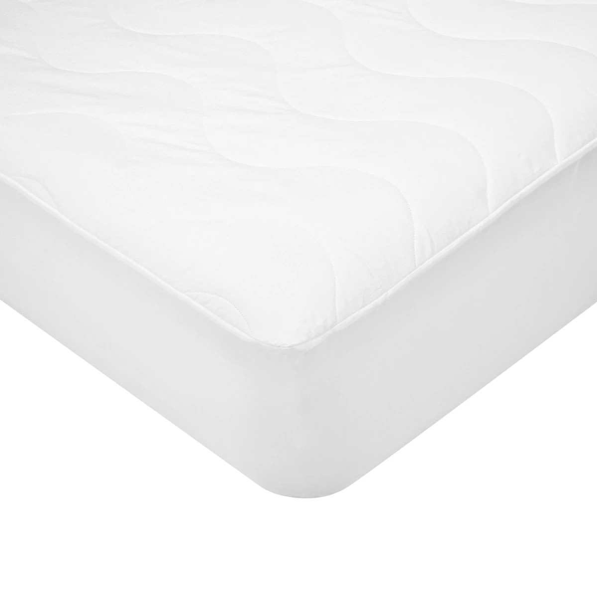 4 Cooling Mattress Protector with Skirt - Double Bed, White, 4 of 4