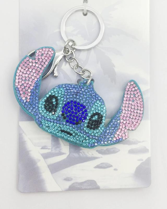 Disney Lilo & Stitch License Bag Charm - Blue and Silver 