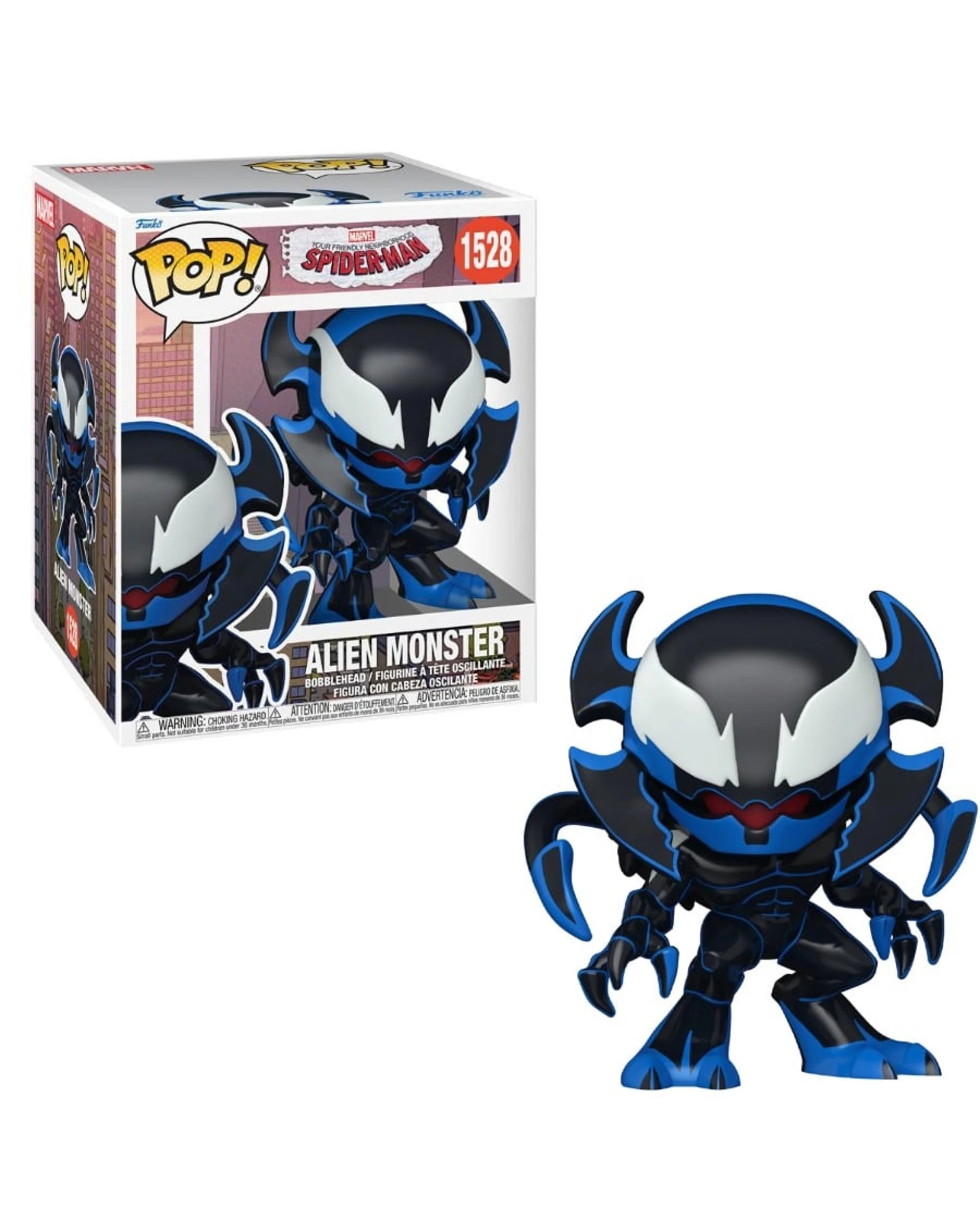 1 Friendly Neighbourhood Spider-Man Alien Monster 6 Inch Funko POP! Vinyl, 1 of 1
