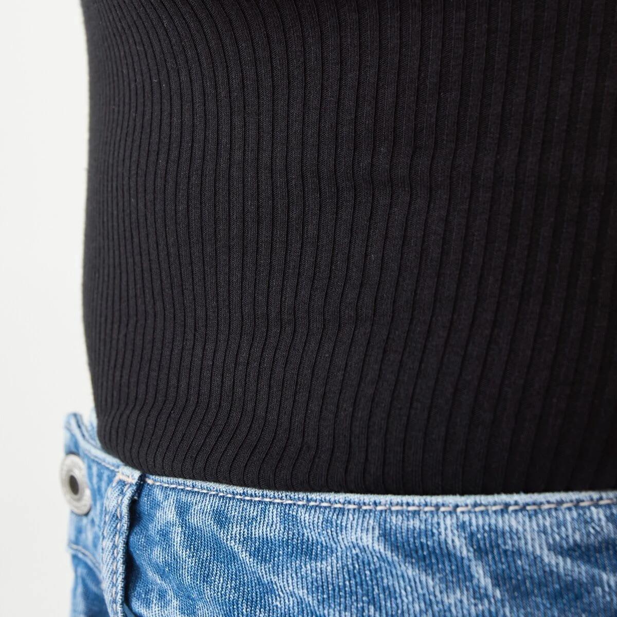 7 Sleeveless Rib Scoop Neck Cami Blk Wht, 7 of 7