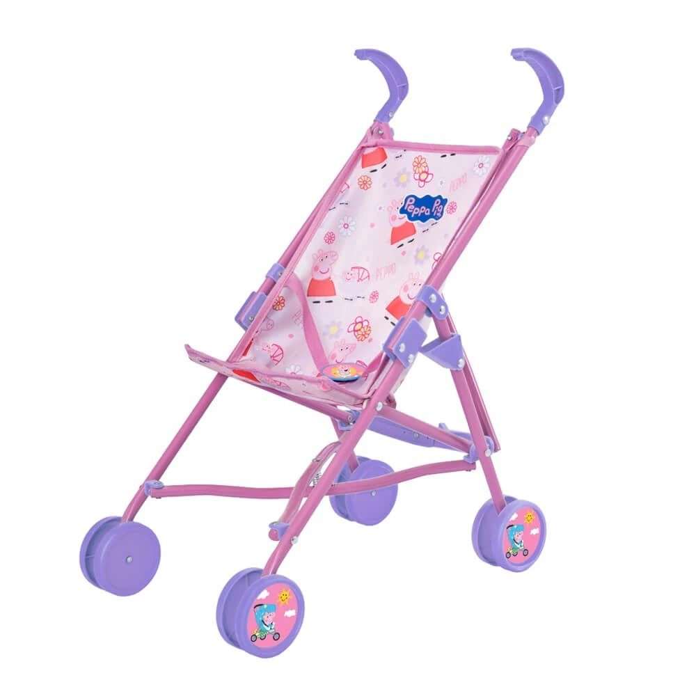 2 Peppa Pig - Baby Evie's Patterned Doll Stroller - Interactive Toy - 2 years+, 2 of 5