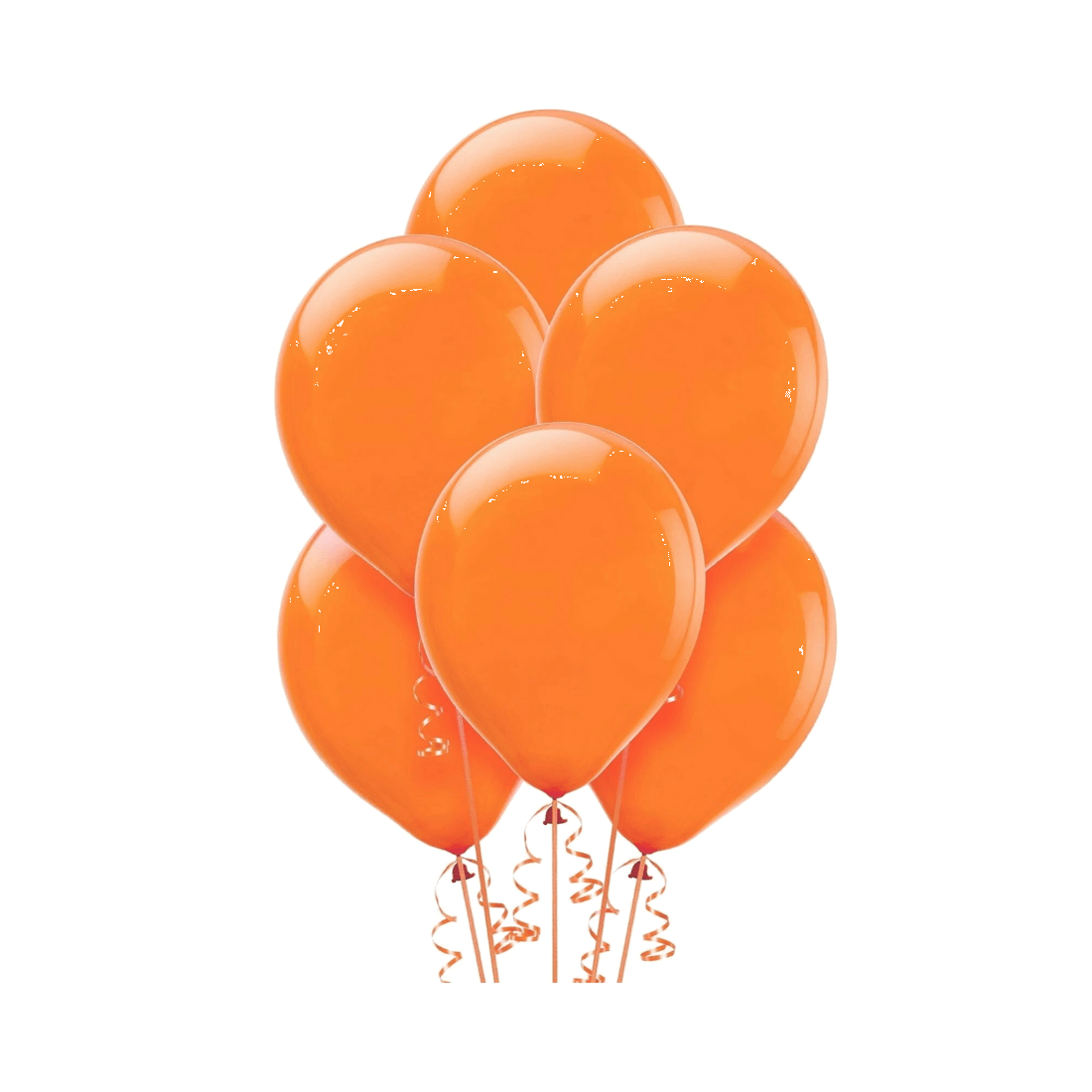 1 Unique Balloons 30cm Round Pack of 25 - Orange, 1 of 1