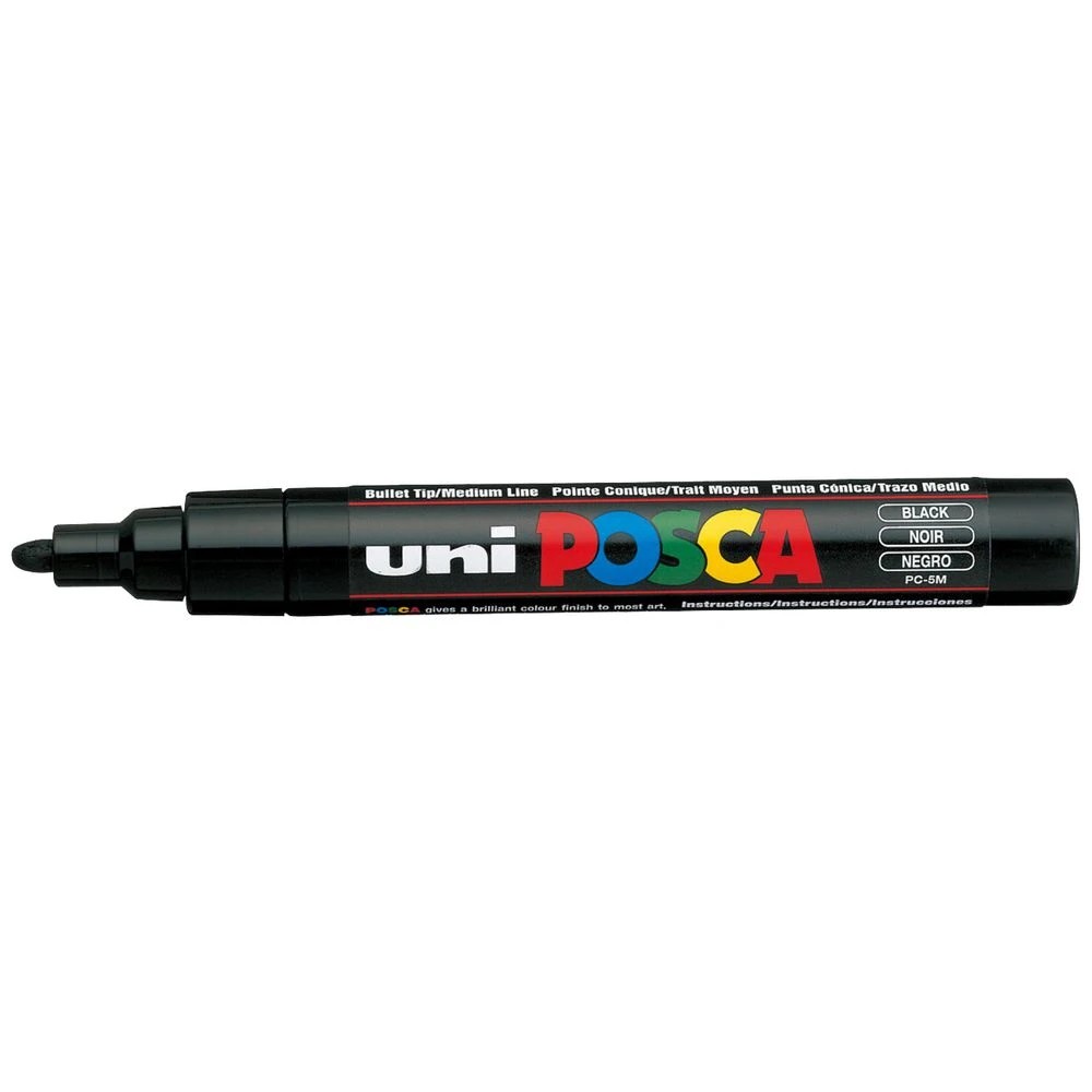 1 POSCA PC 5M Paint Marker Black, 1 of 9