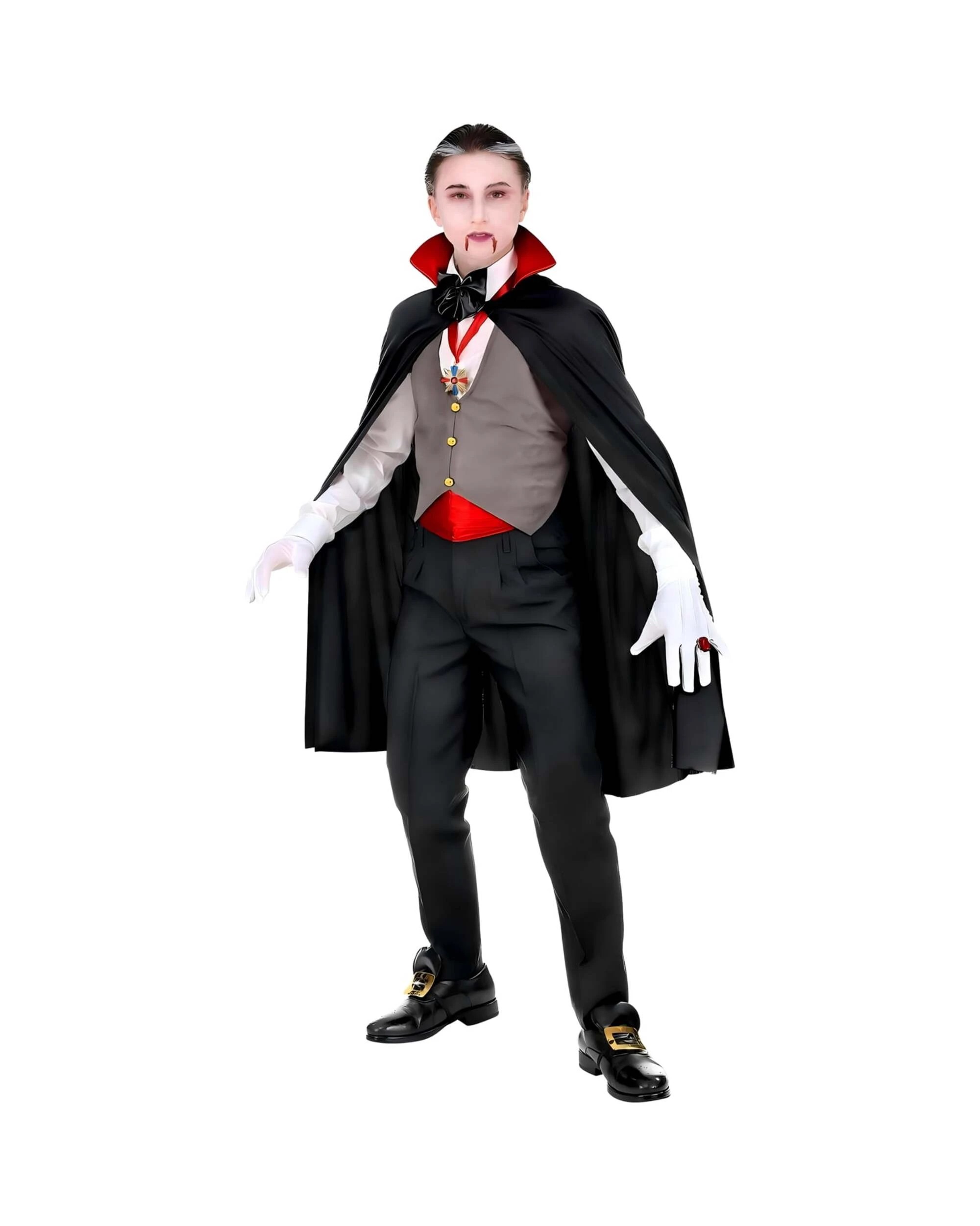 1 Uncle Bills Adult Vampire Costume One Size - One Size - Standard - Black, 1 of 2