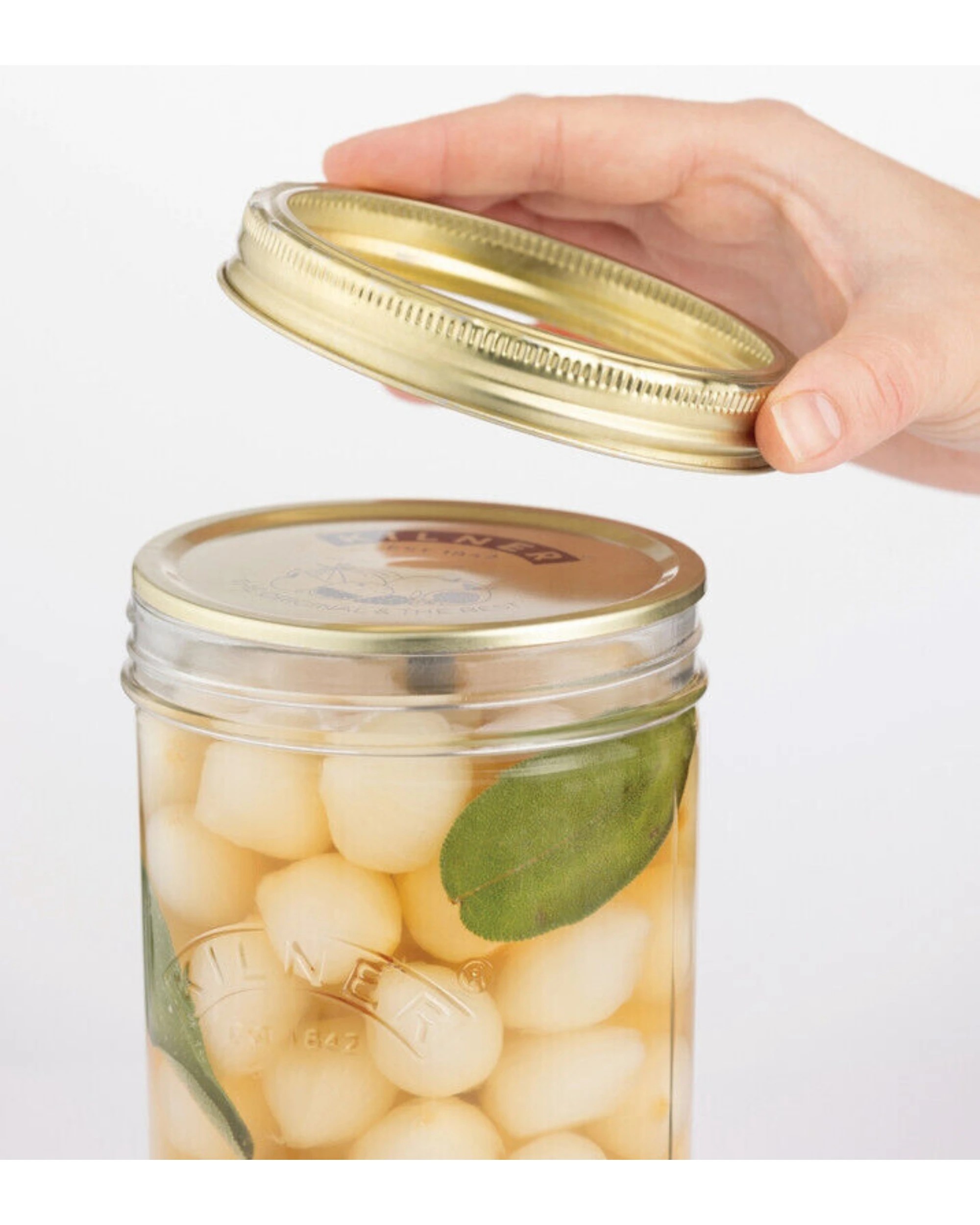 4 Kilner 1 Litre Pickle Jar with Lifter - Clear, 4 of 4