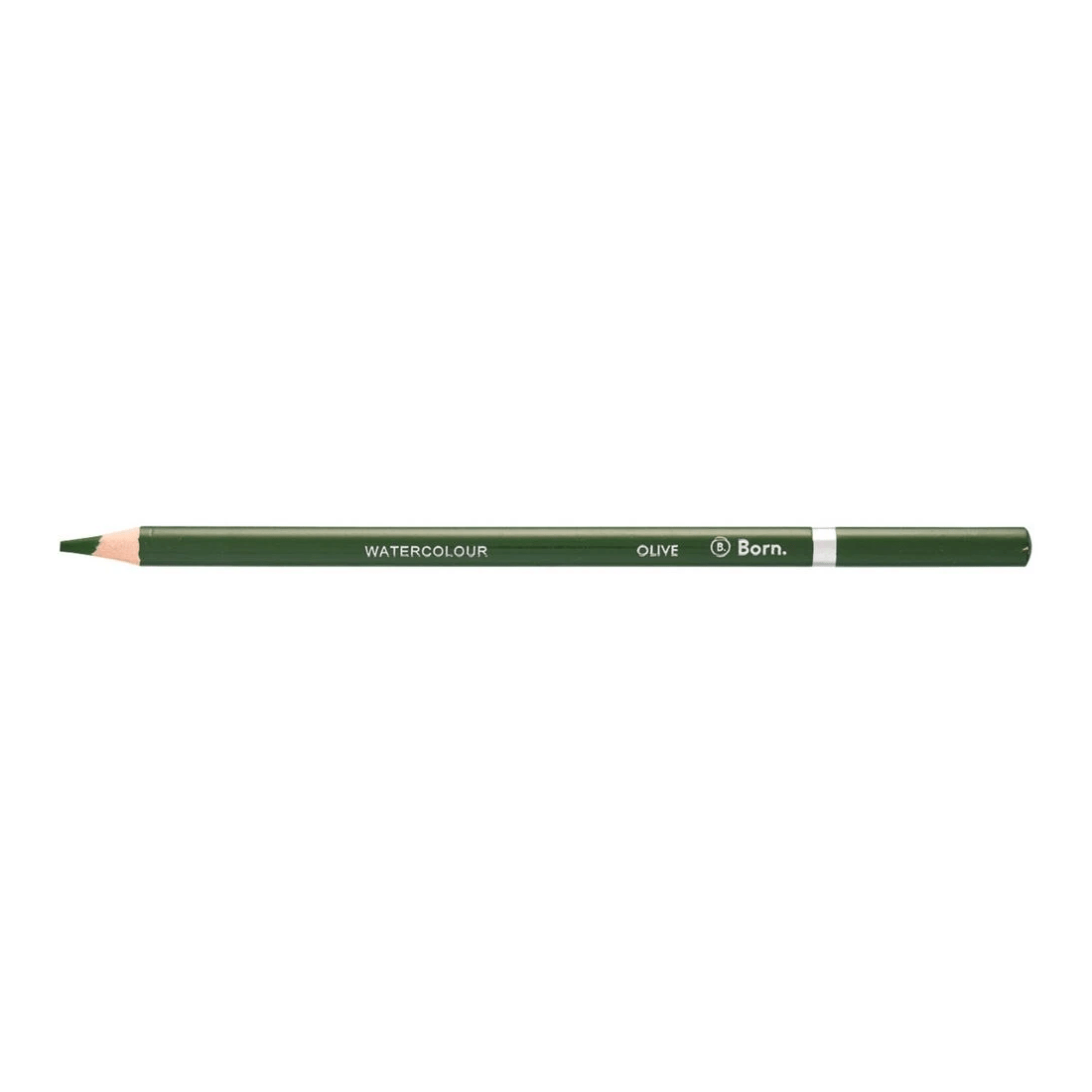 1 Born Premium Watercolour Pencil Olive, 1 of 3