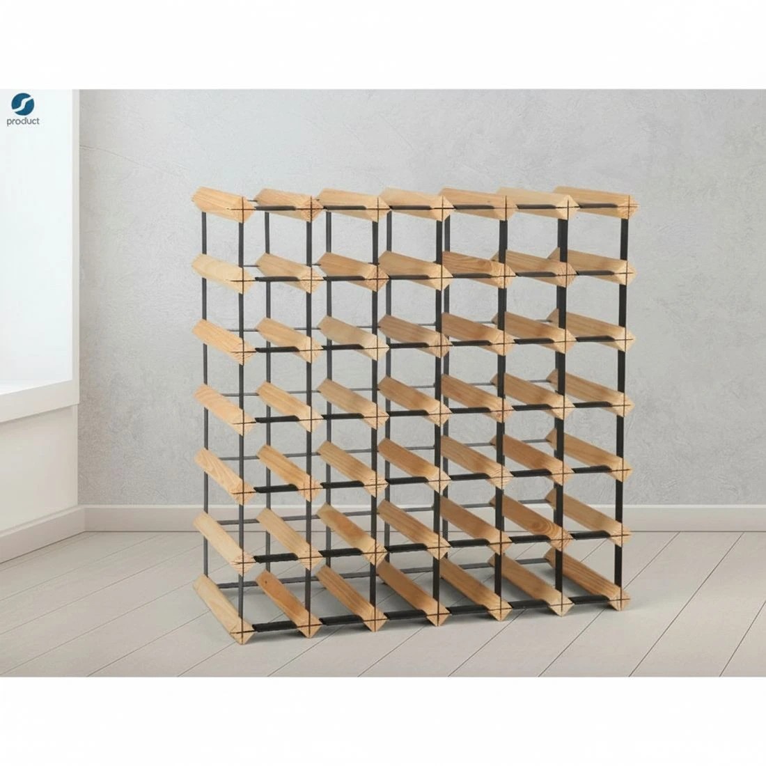 5 Artiss Wine Rack 42 Bottle - Natural, 5 of 10