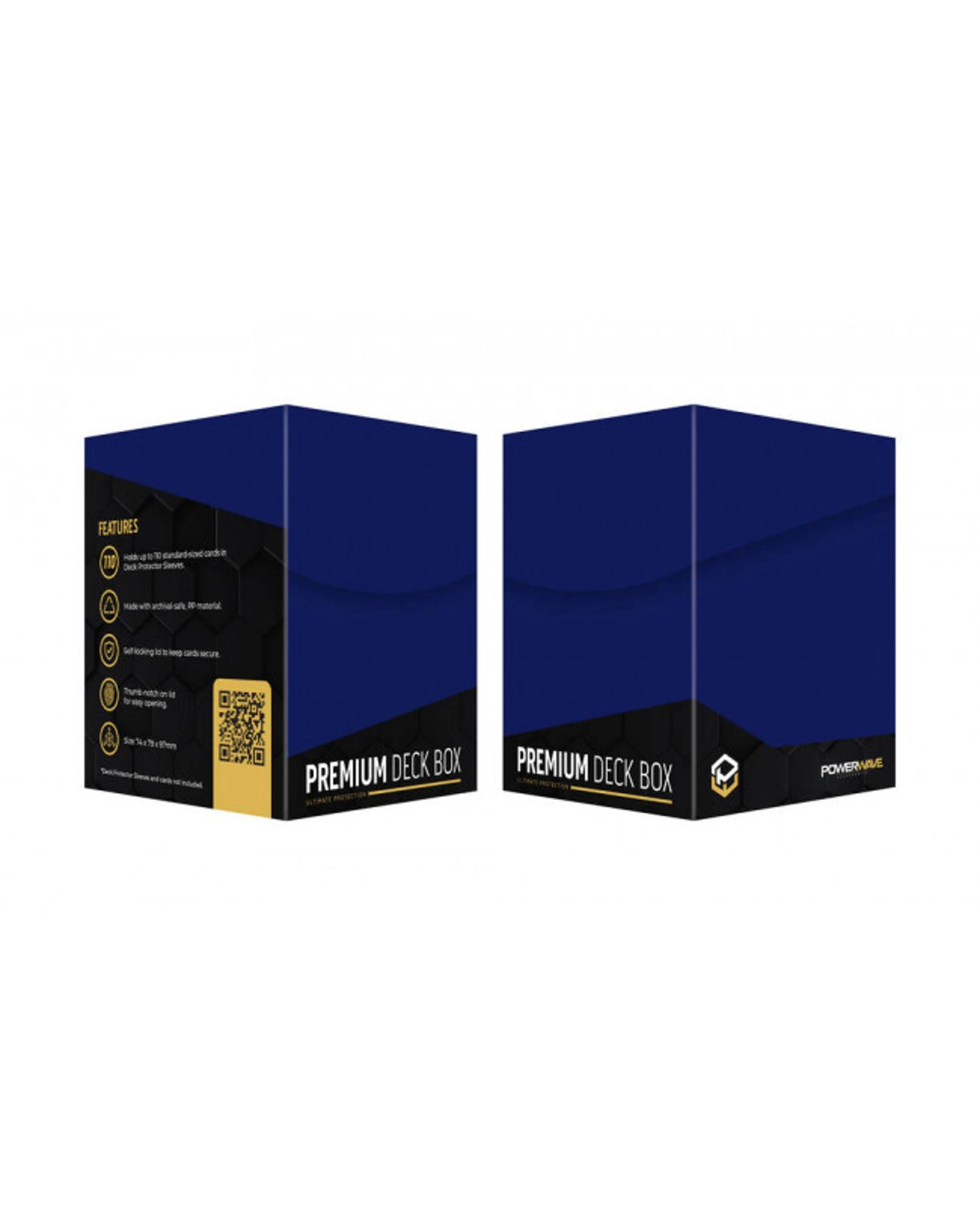 1 Powerwave Premium Deck Box - Blue, 1 of 1