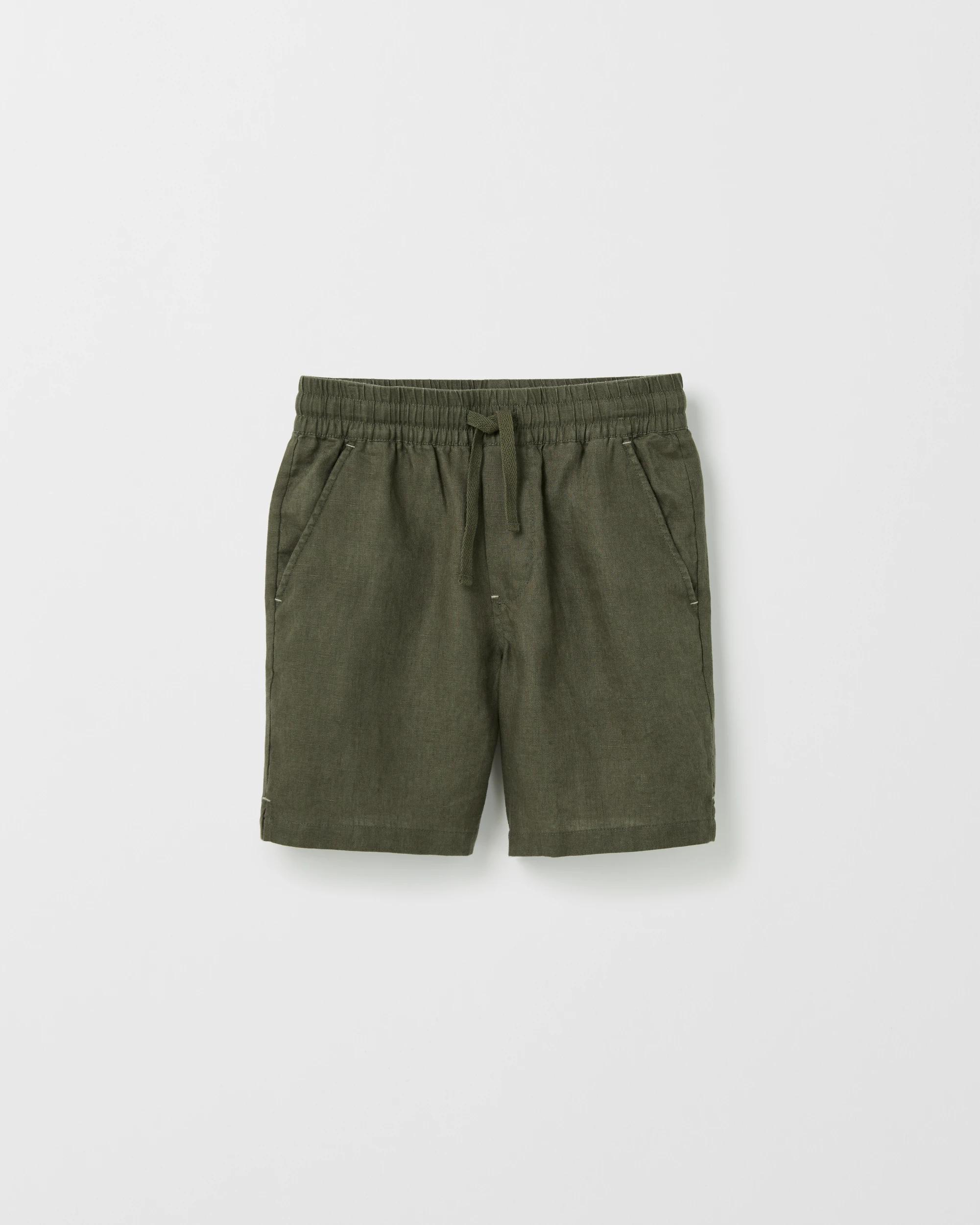 1 Target Kids European Linen Shorts GREEN, 1 of 2