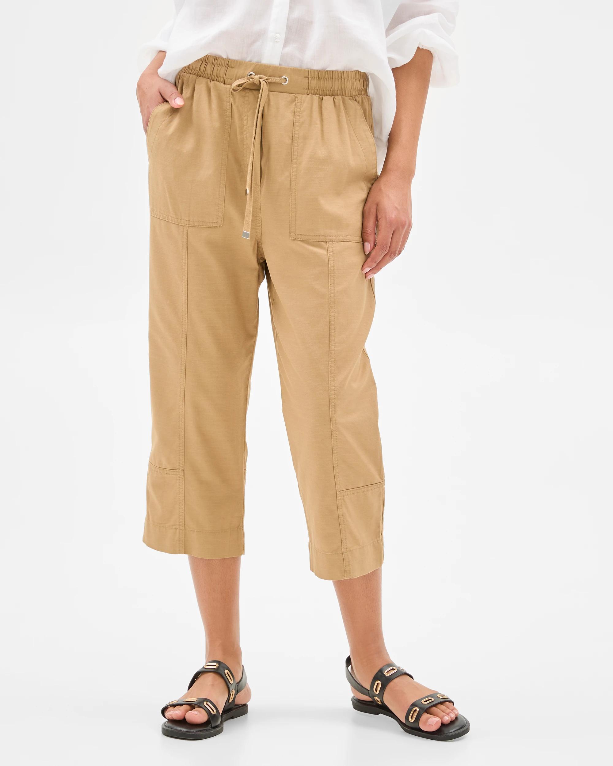 2 Target Seamed 3/4 Jogger Pants TEAKWOOD, 2 of 6
