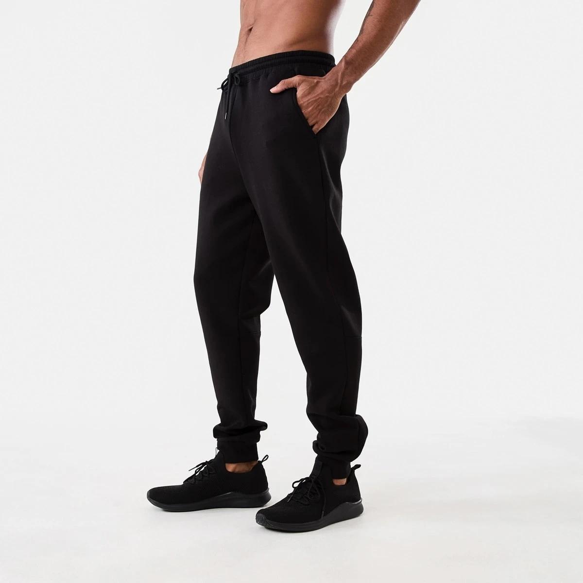 2 Active Mens Scuba Trackpants BLACK, 2 of 5