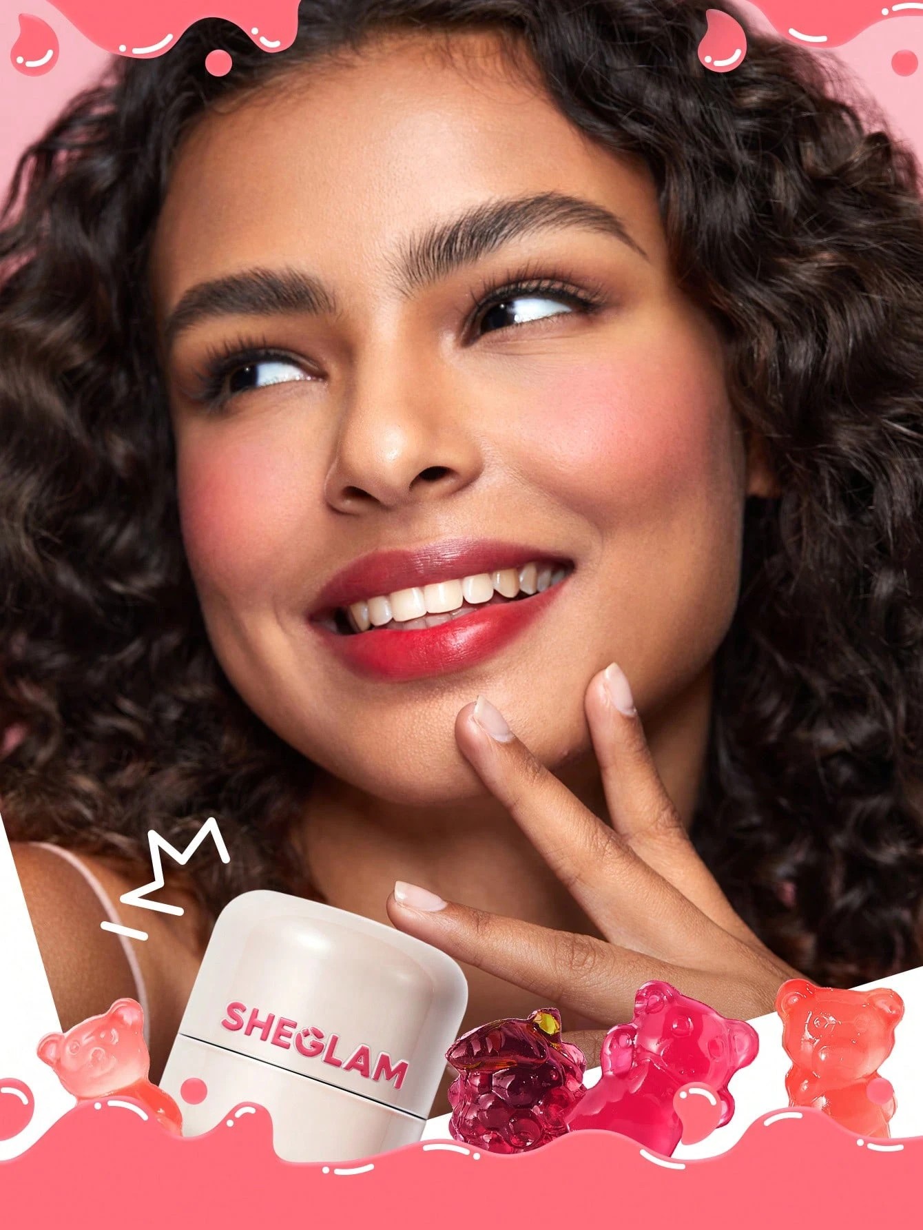 3 SHEGLAM Jelly-Licious Hydrating Lip & Blush Tint - Howdy, 3 of 5