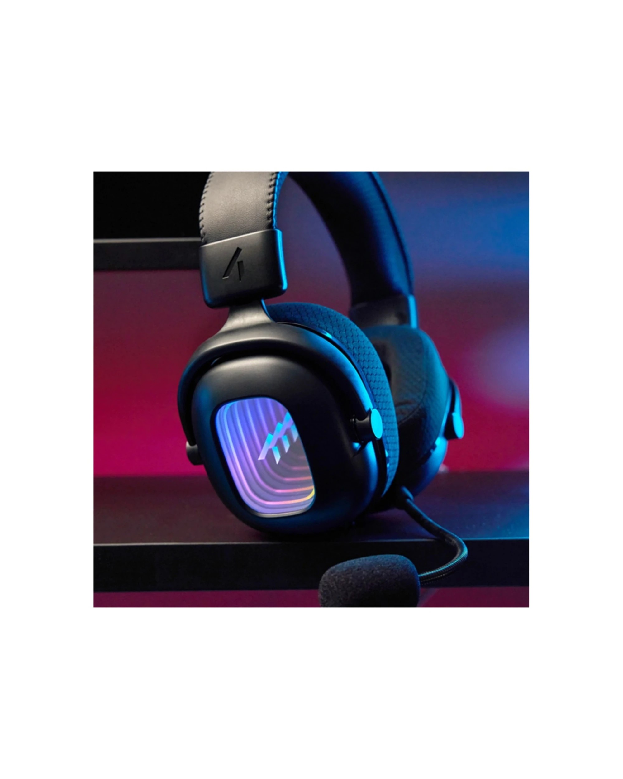 2 4Gamers Radar Wired Gaming Headset Multiformat 3.5mm LED Integrated Controls - Black, 2 of 4