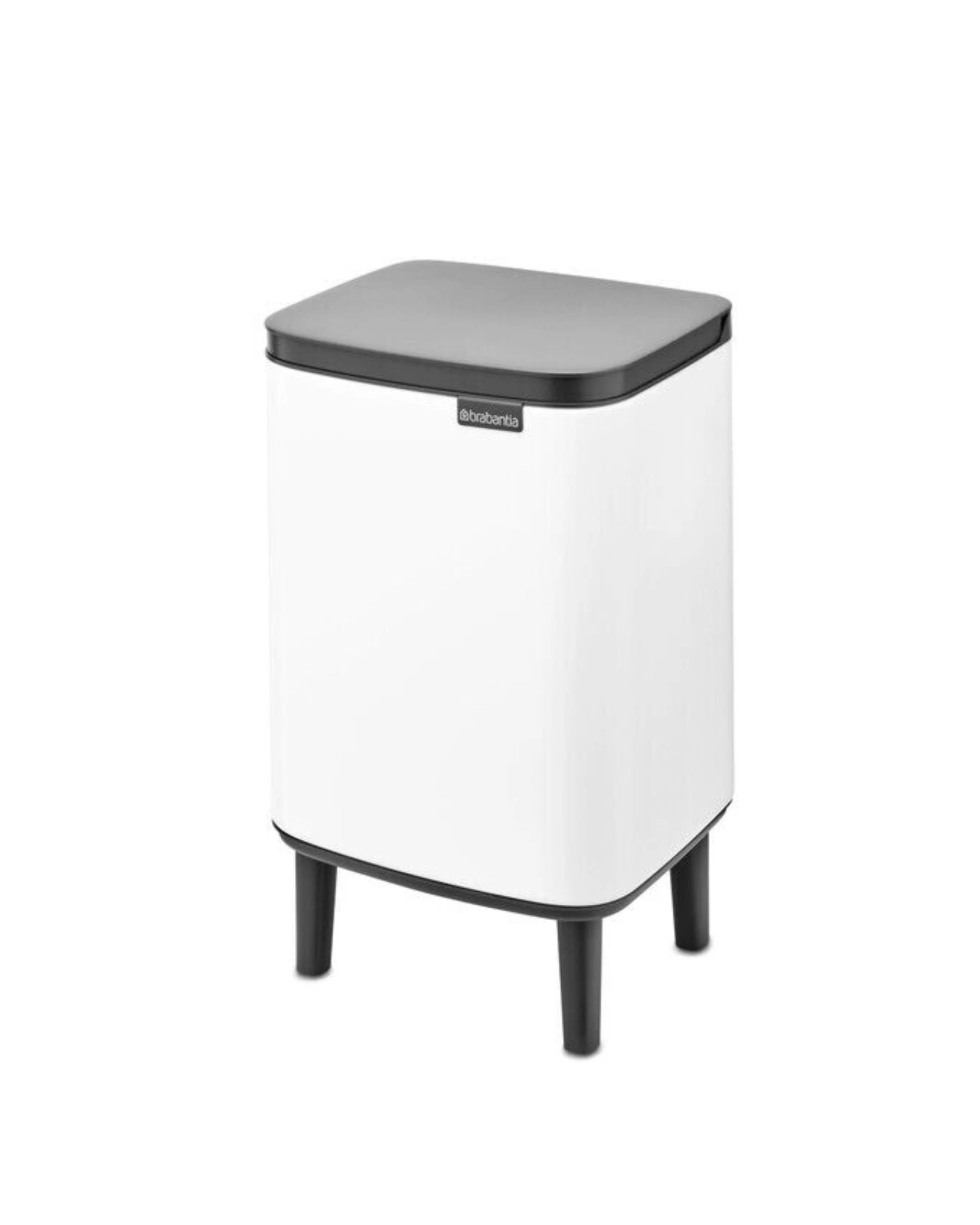 1 Brabantia Bo 7L Waste Bin Hi - White, 1 of 4