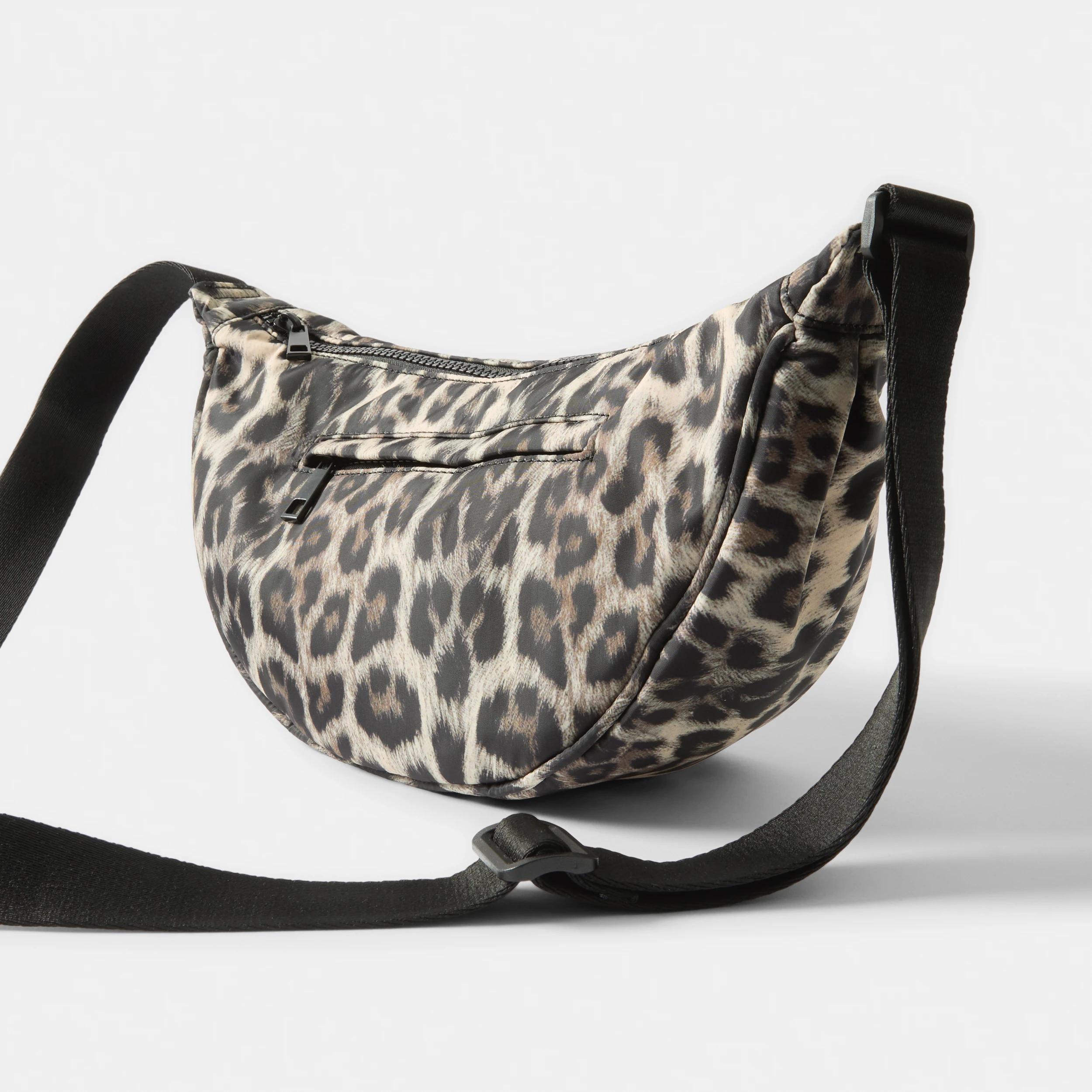 2 Urban Crescent Sling Bag LEOPARD NAT BEIGE, 2 of 5