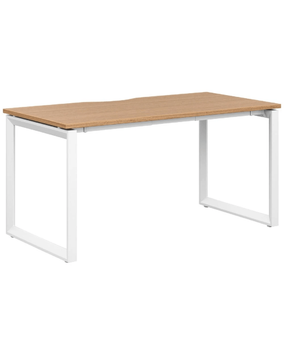 Stilford S2 Pro Version 1 Desk 1500 x 750mm Oak/White Desks, Tables and Workstations