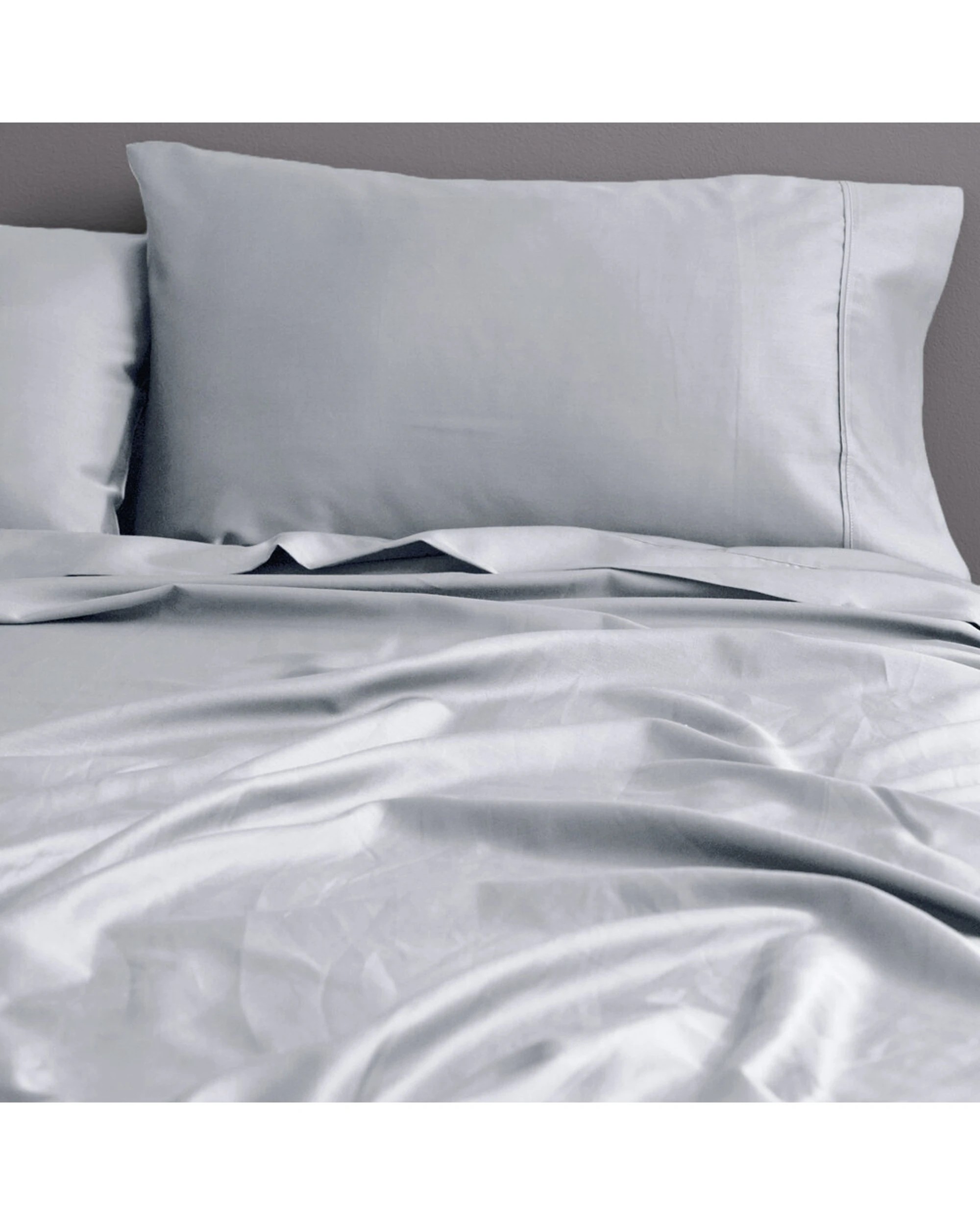 1 Canningvale Palazzo Royale 1000TC Cotton Polyester Fitted Sheet Set - King Bed - Silver, 1 of 3