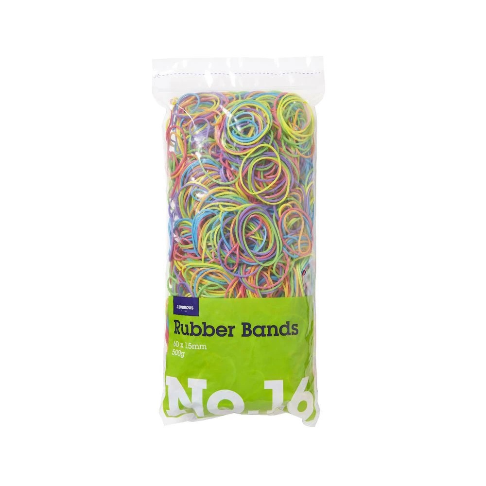 2 J.Burrows No.16 Rubber Bands 500g Assorted, 2 of 2