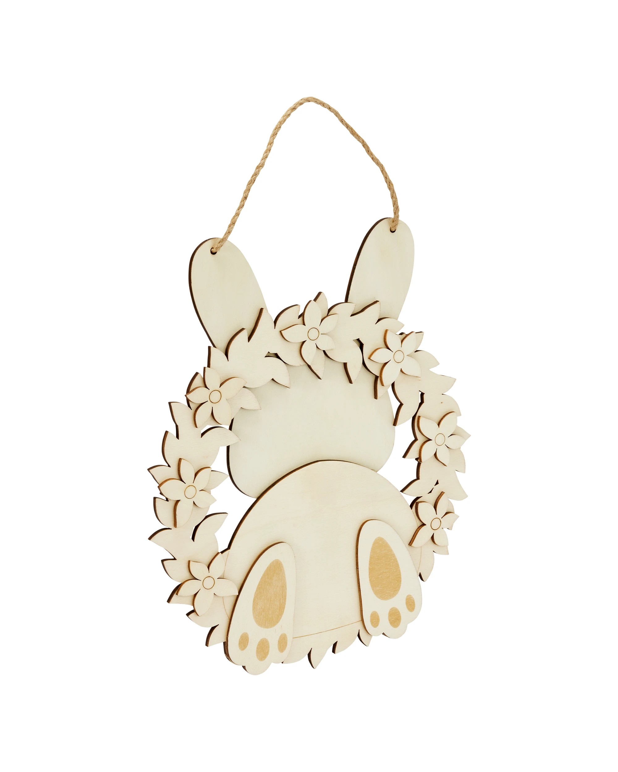 2 Wood Blank Hanging Bunny, 2 of 4