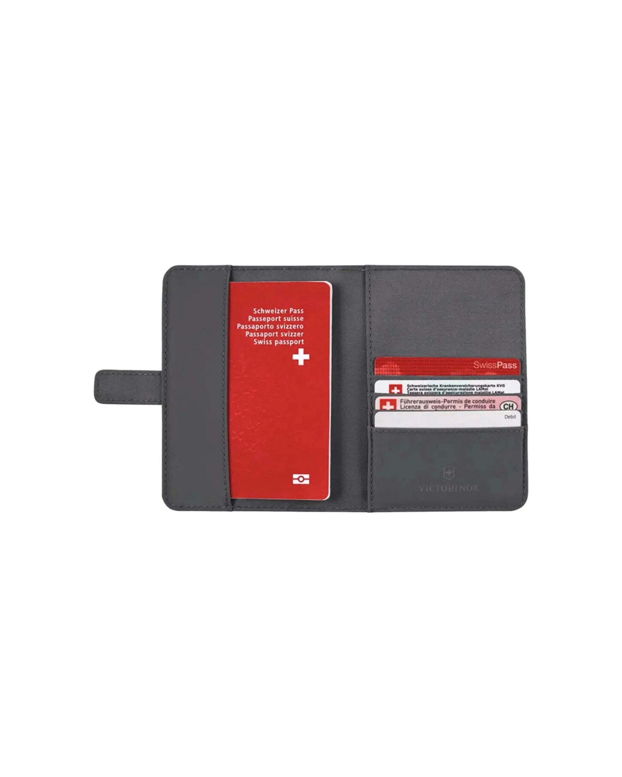 3 Victorinox Passport Holder With RFID Protection Secure Travel Accessory Frost - Grey, 3 of 3