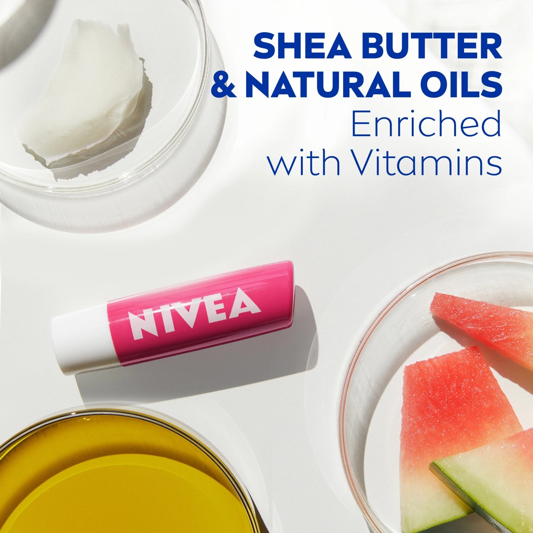 5 Nivea Watermelon Shine Caring Lip Balm 4.8g - Shea Butter and Natural Oils, 5 of 7