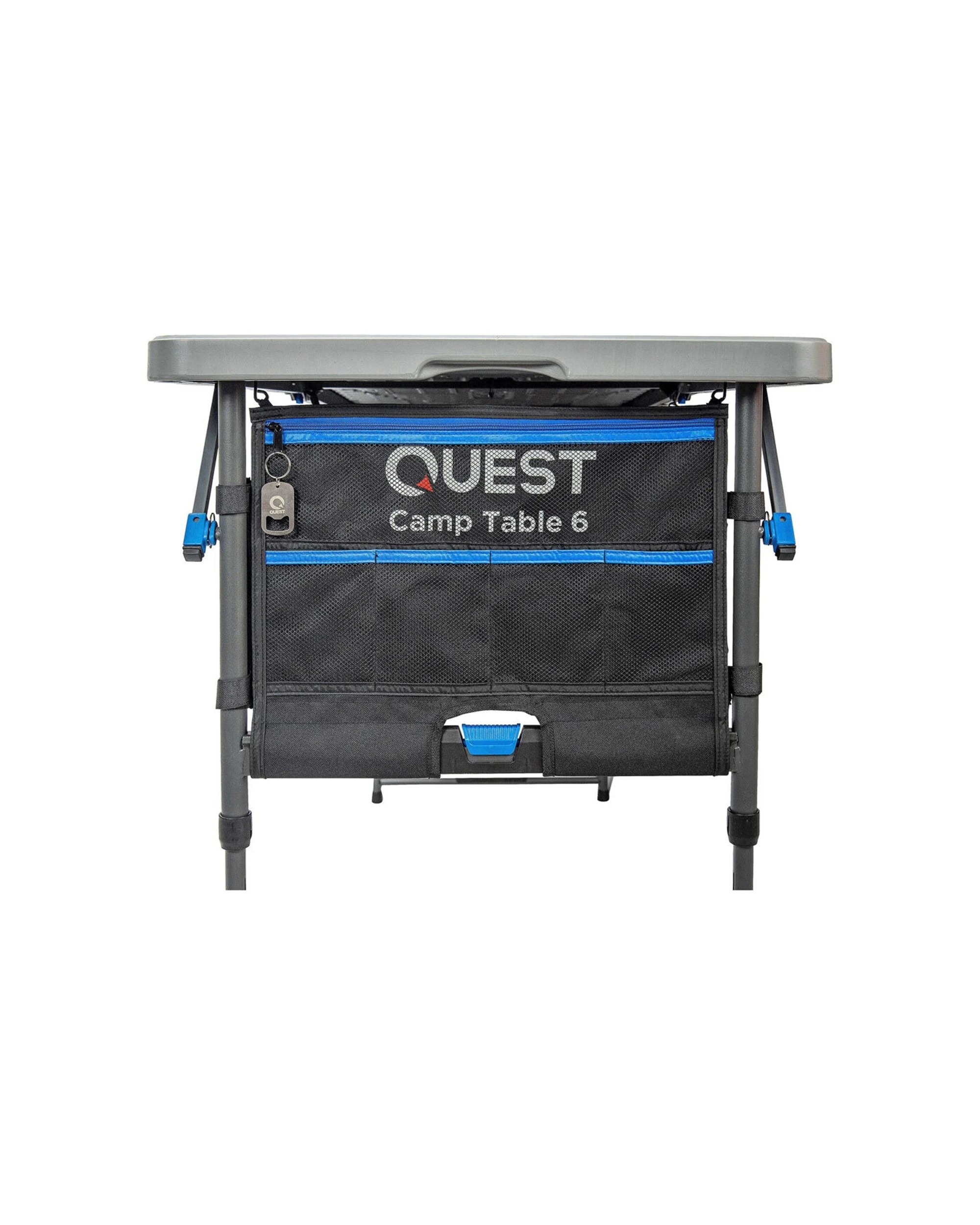 2 Quest Camp Table 6 Adjustable Height  Folding Portable Design - Grey, 2 of 7