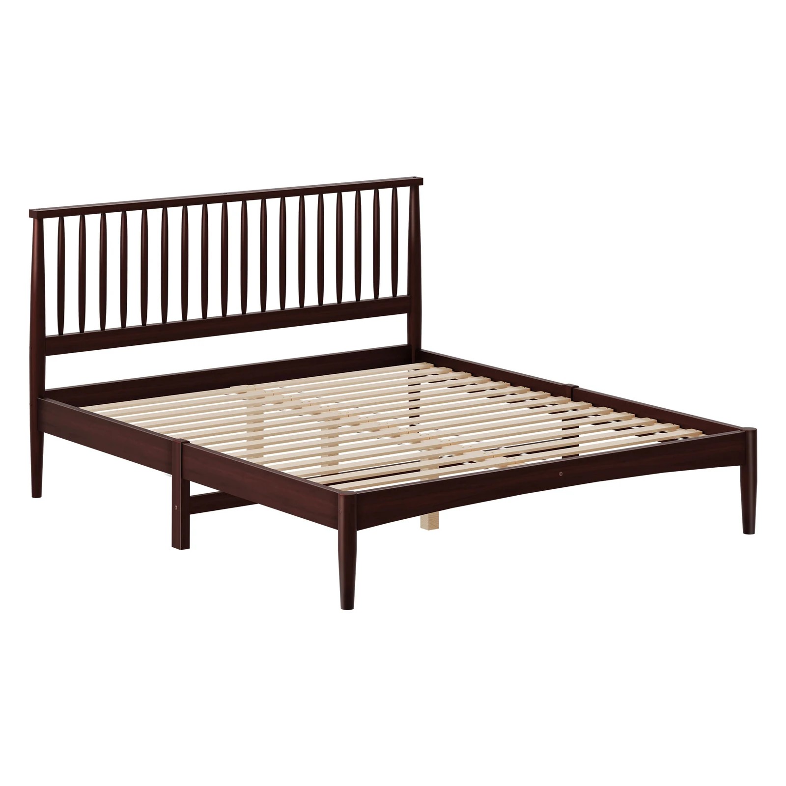 10 Alfordson Bed Frame Wooden King Size Timber Base Platform Walnut Caelus - Natural, 10 of 10