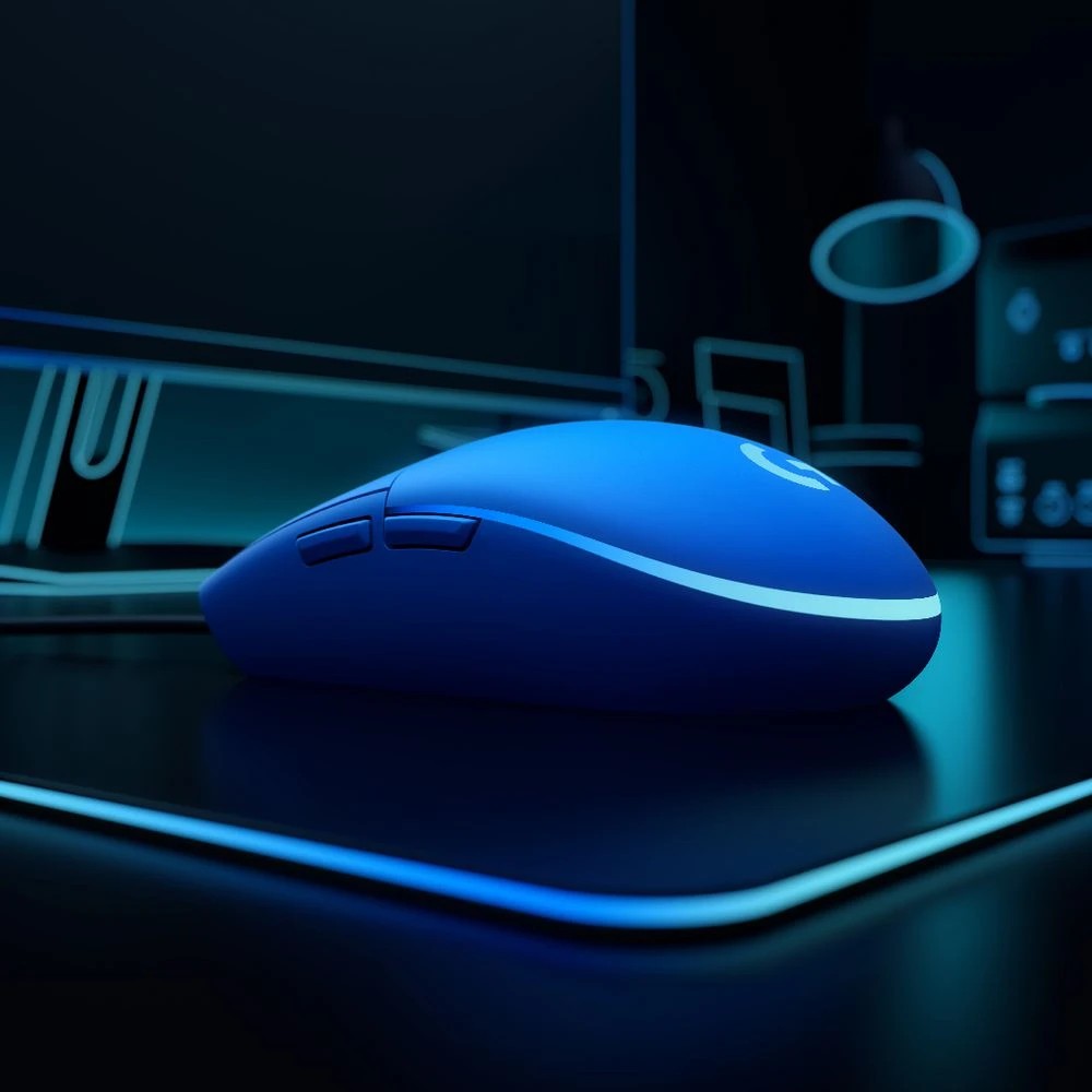3 Logitech G203 LIGHTSYNC Gaming Mouse Blue, 3 of 6
