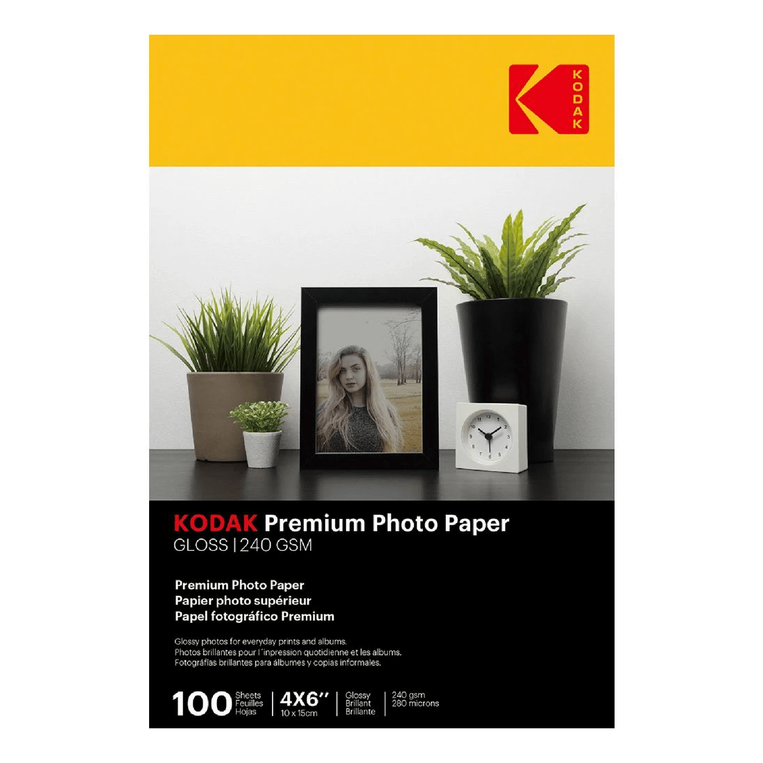 1 Kodak 4 x 6" Premium Glossy Photo Paper 240gsm 100 Pack, 1 of 1