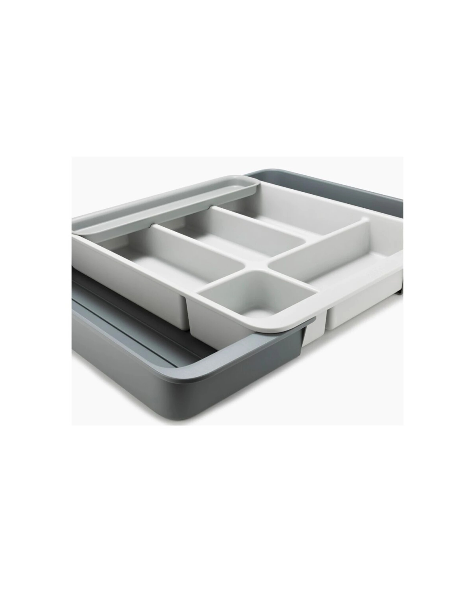 6 Joseph Joseph 2PK DrawerStore Expanding Cutlery Tray Kitchen Storage Organiser Stone - Beige, 6 of 7