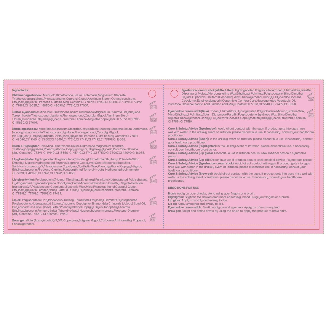 3 OXX Cosmetics 89 Piece Glitter Makeup Box - Soft Glam, 3 of 3