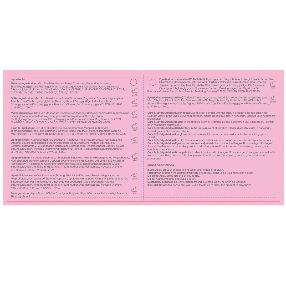 3 OXX Cosmetics 89 Piece Glitter Makeup Box - Soft Glam, 3 of 3