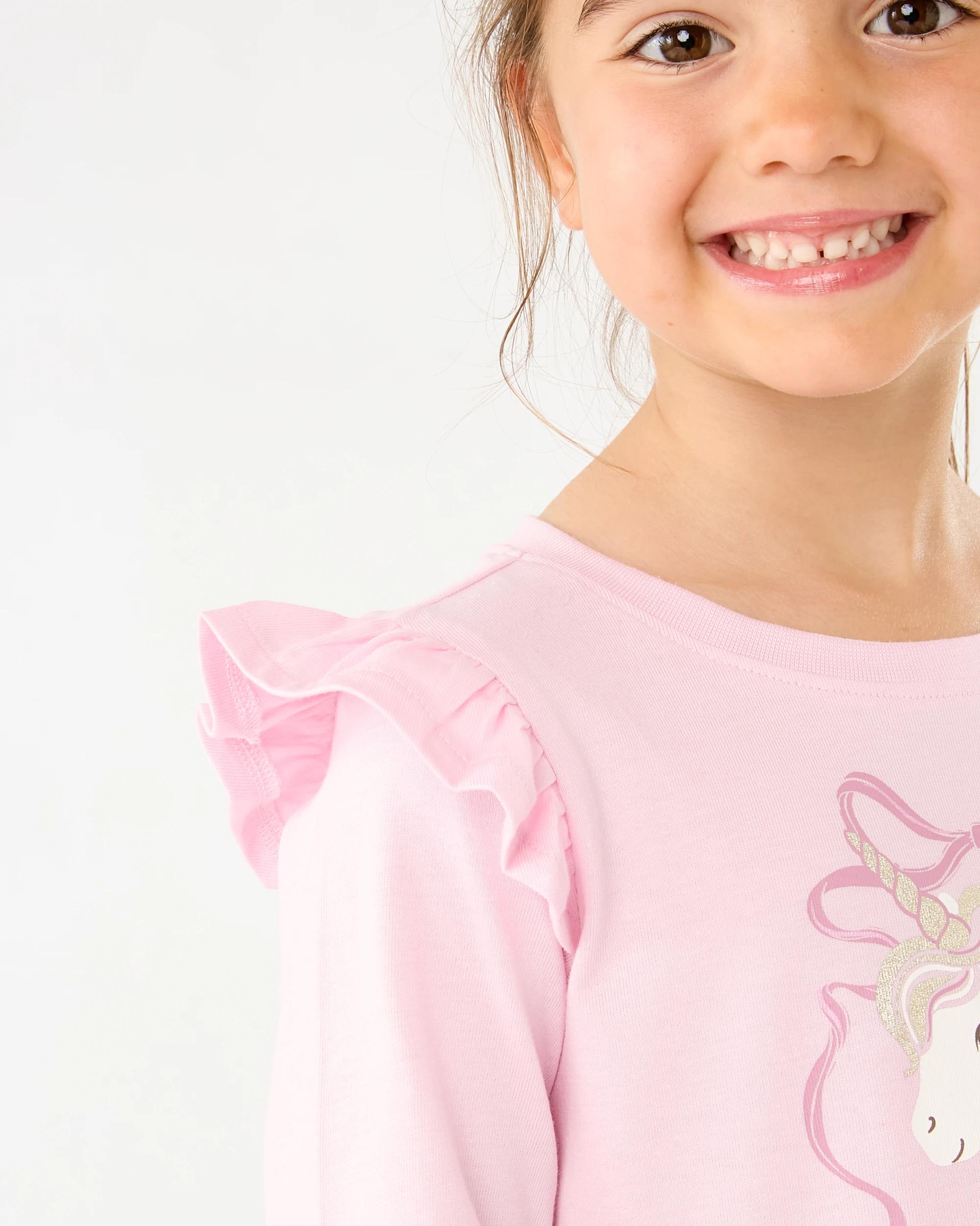 4 Long Sleeve Jersey Dress Pnk Unicrn, 4 of 8