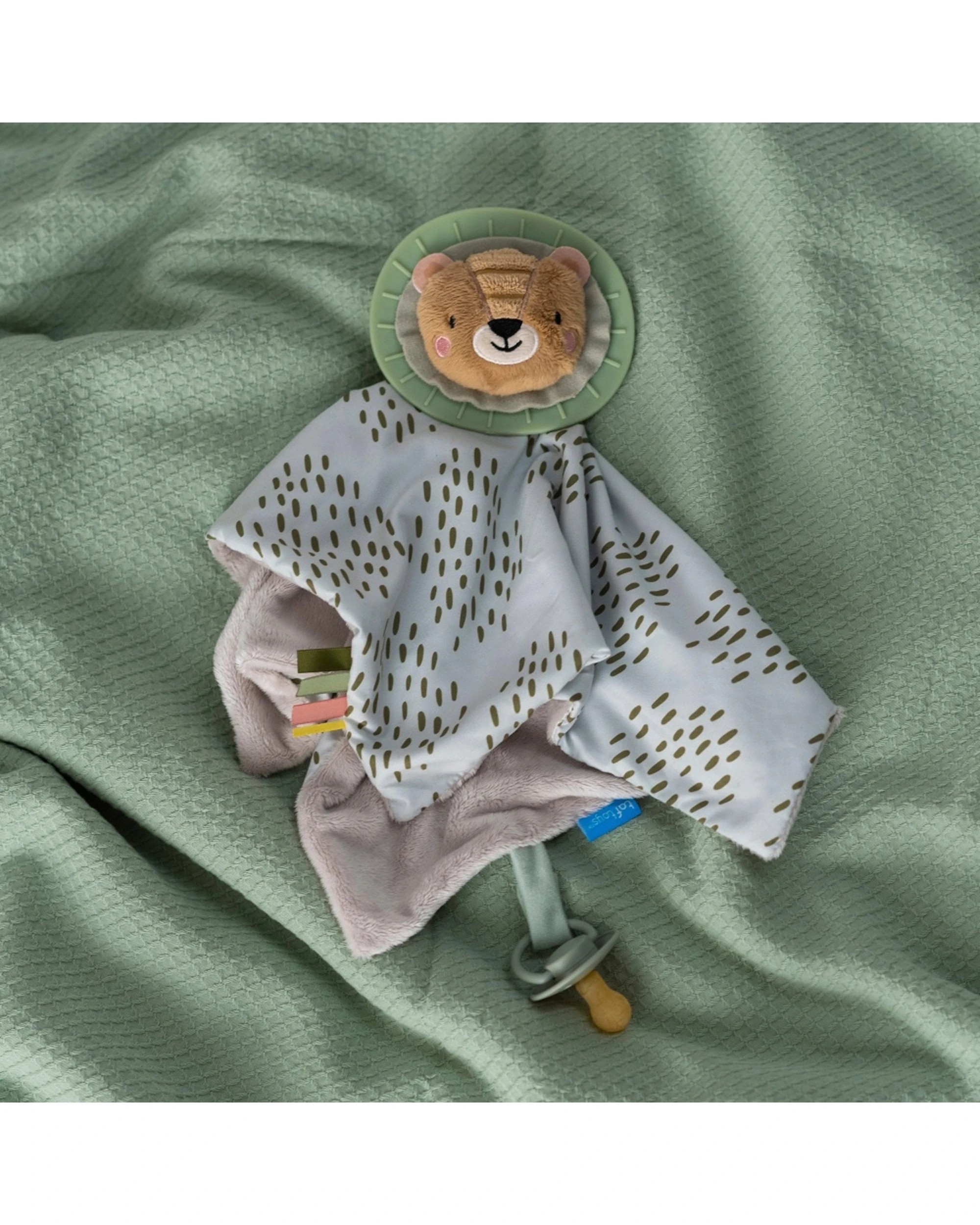 3 Taf Toys Lion Blankie Soft Security Comforter With Teether Soother - Multi, 3 of 5