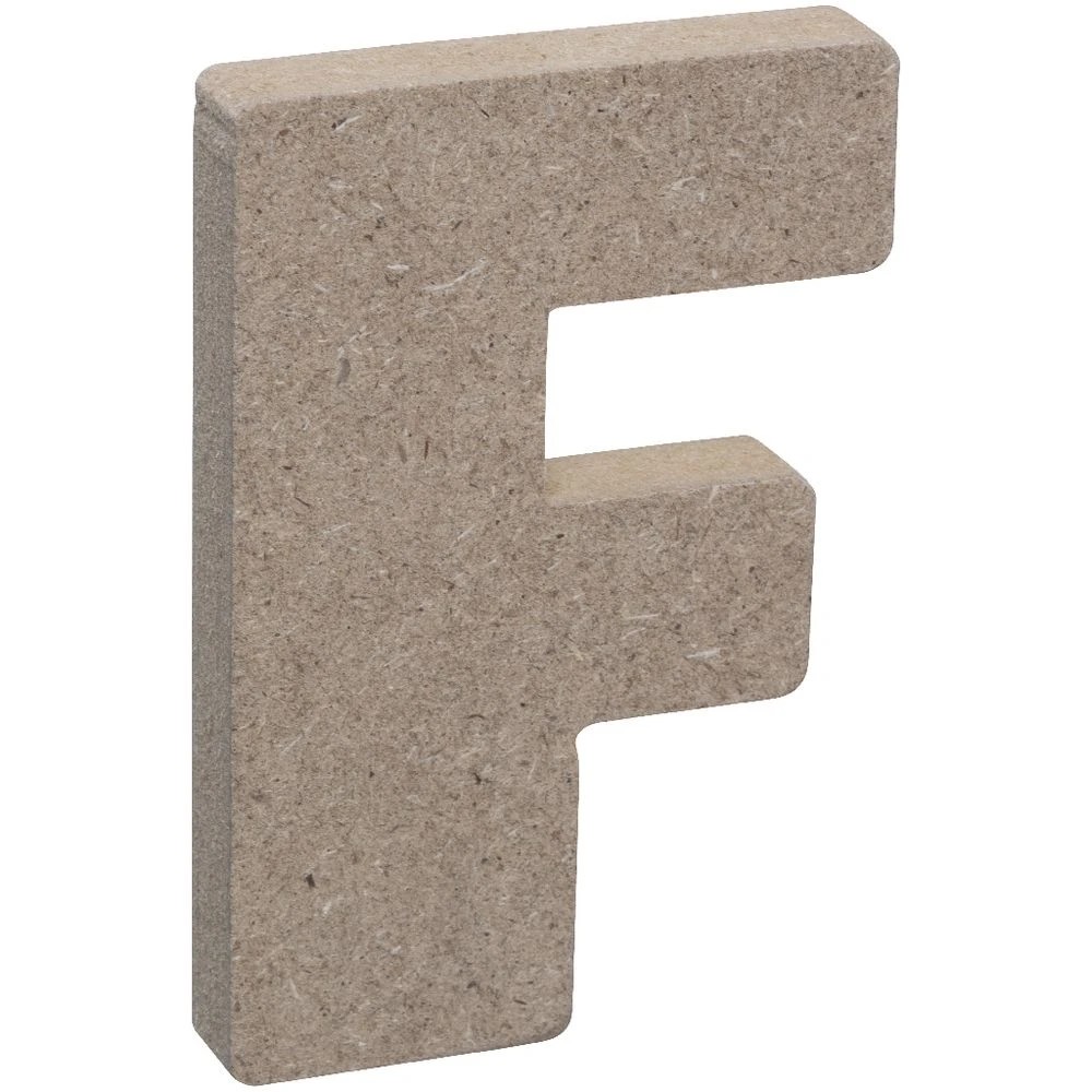 3 Born Wooden Alphabet Letter 10cm F, 3 of 3