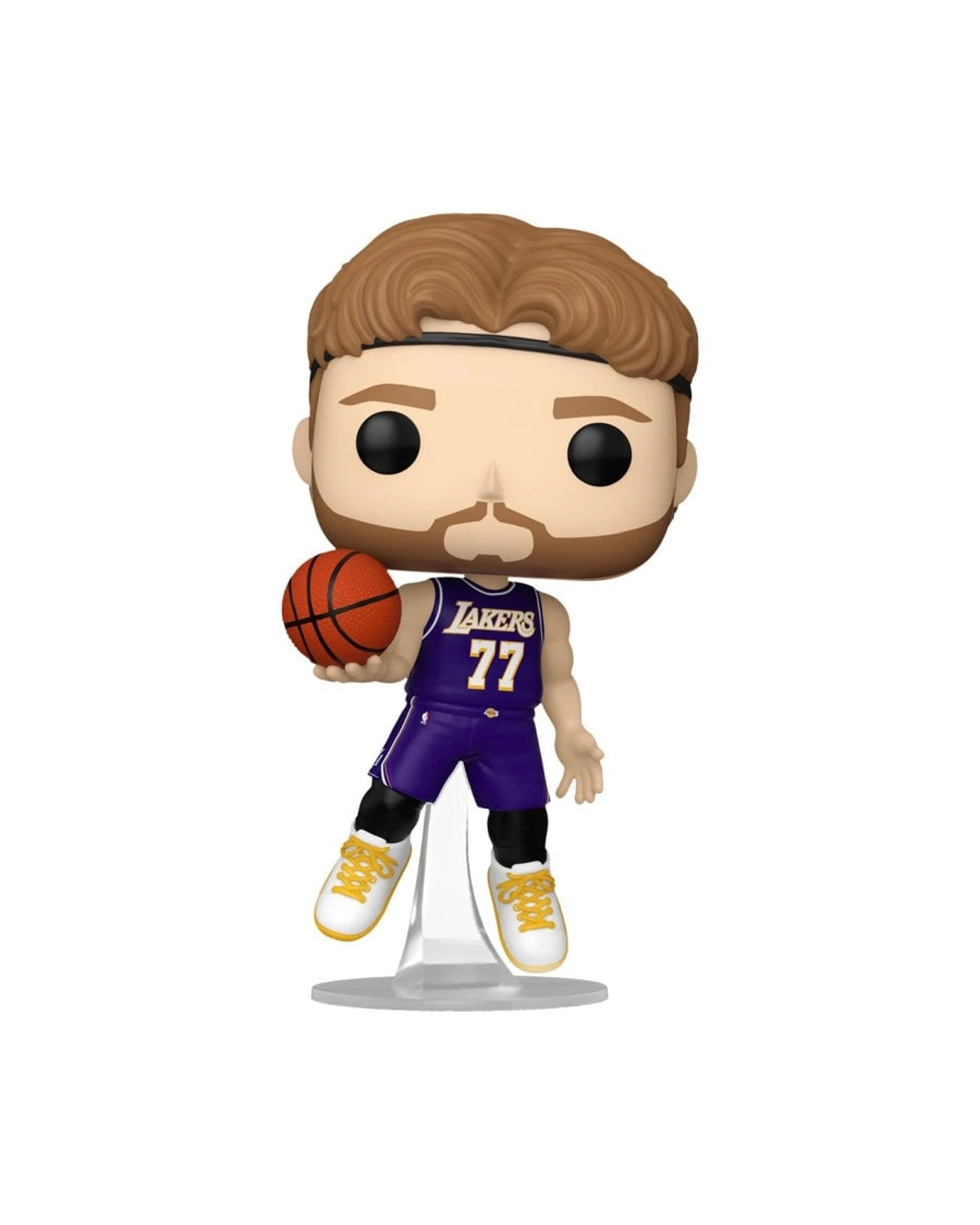 2 NBA Lakers Luka Doncic Purple Jersey Funko POP! Vinyl, 2 of 3