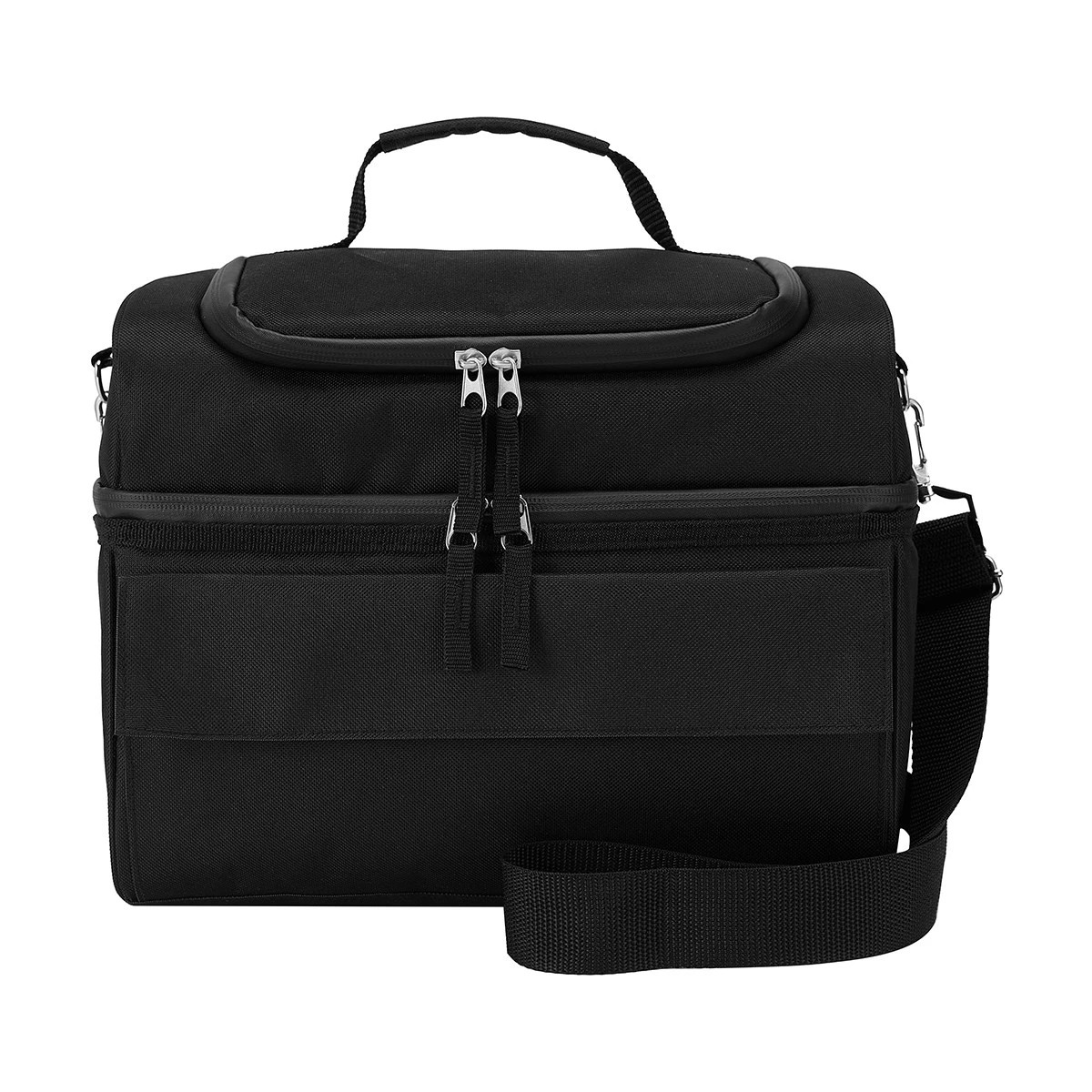 1 Black Insulated Large Lunch Bag, 1 of 10