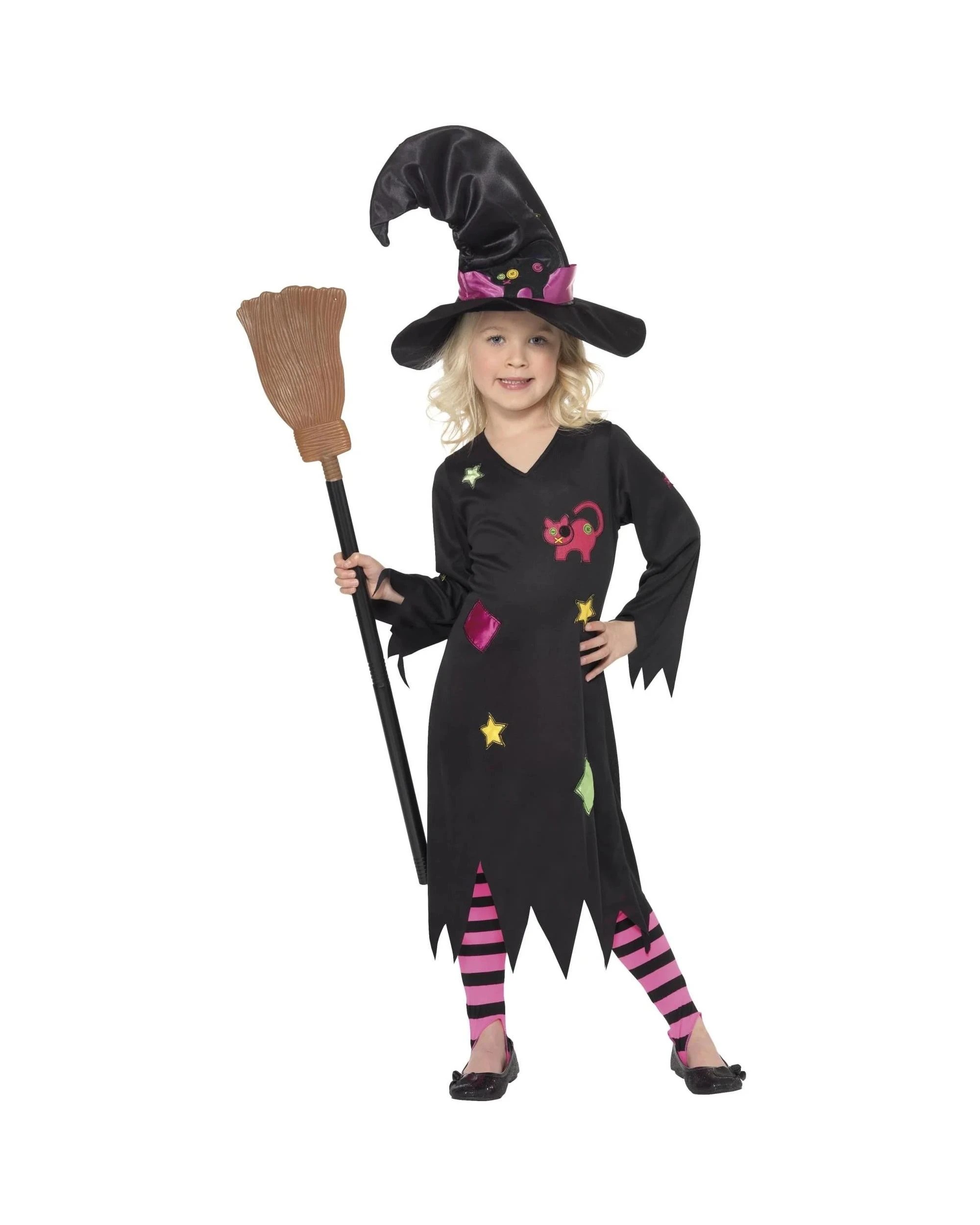 1 Cinder Witch Child Costume Size M 7-9 Years, 1 of 4