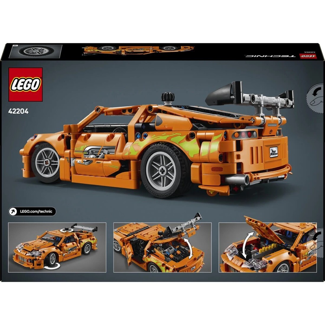 10 LEGO Technic Fast and Furious Toyota Supra MK4 42204, 10 of 10