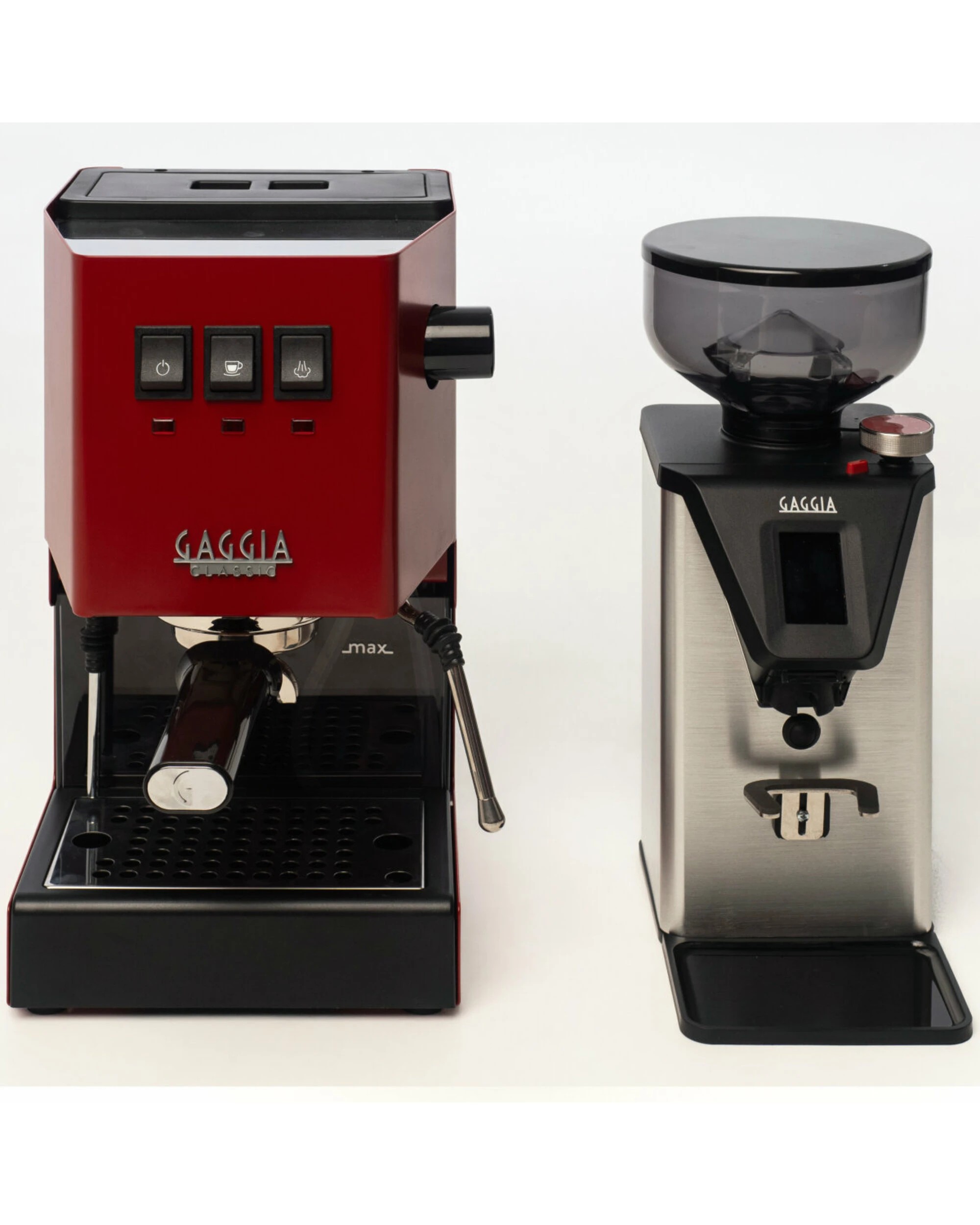 3 Gaggia Classic E24 Red Coffee Machine & Coffee Grinder Package, 3 of 5