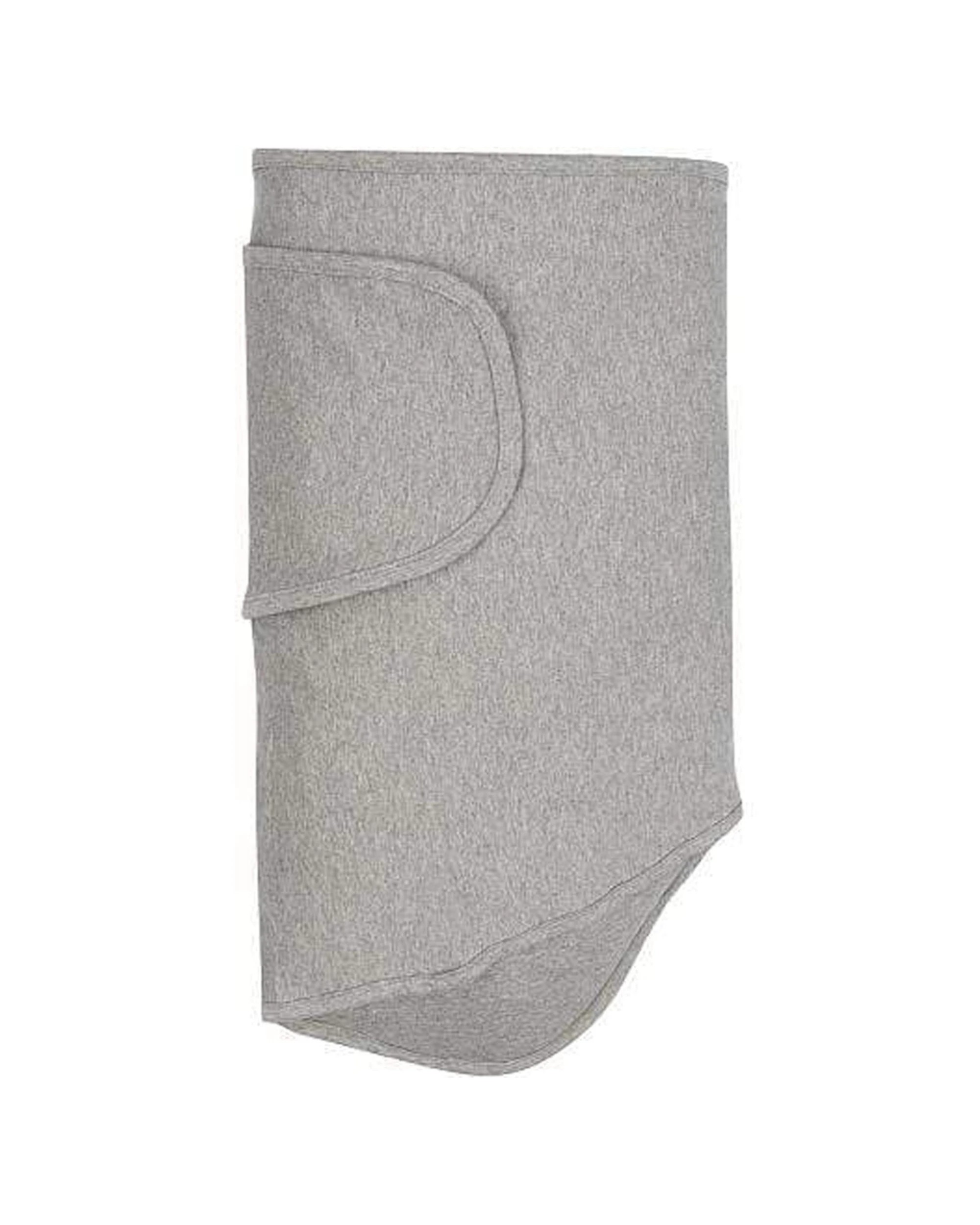 1 Miracle Blanket Baby Swaddle Wrap Blanket Soft Secure Design Heather - Grey, 1 of 1
